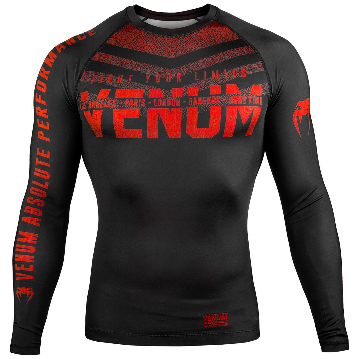 Rashguard Venum Signature - Manches longues - Noir/Rouge
