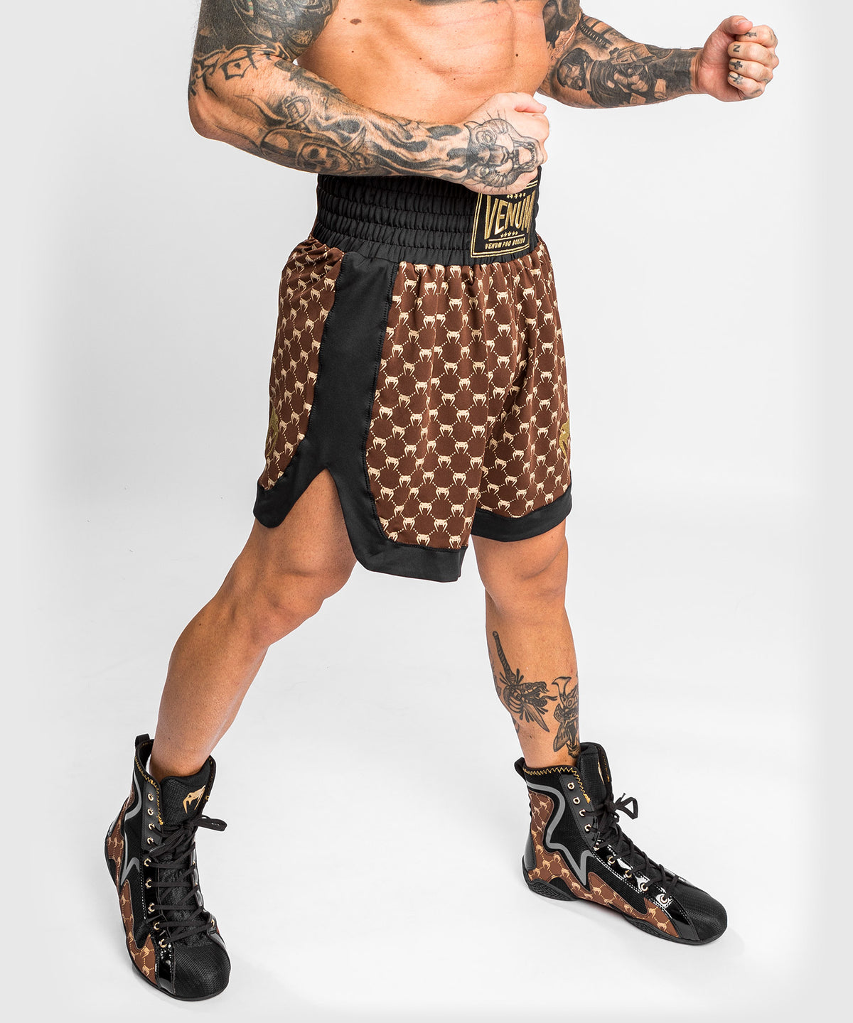 Venum Monogram Boxershorts - Schwarz/Braun