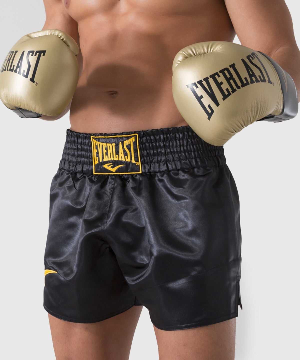 Everlast Pantaloncini da Muay Thai - Nero/Oro