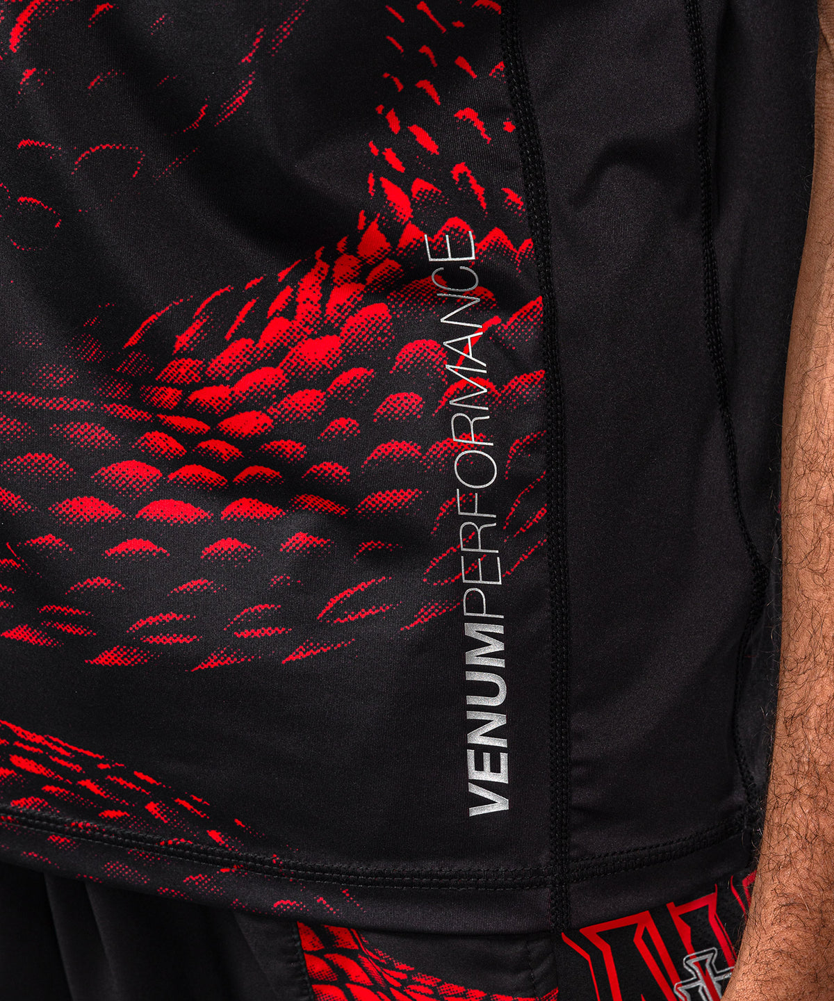 Venum Matupa Dry Tech T-Shirt - Black/Red/Silver