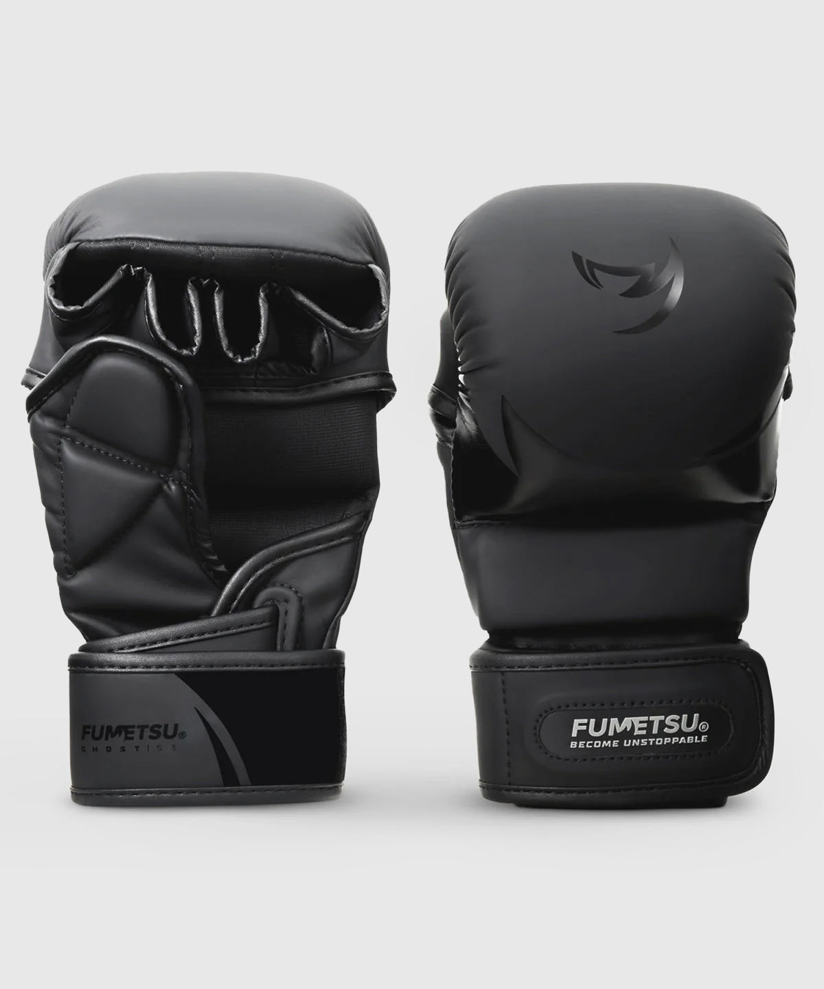 Fumetsu Ghost S3 MMA Sparring Gloves - Black/Black