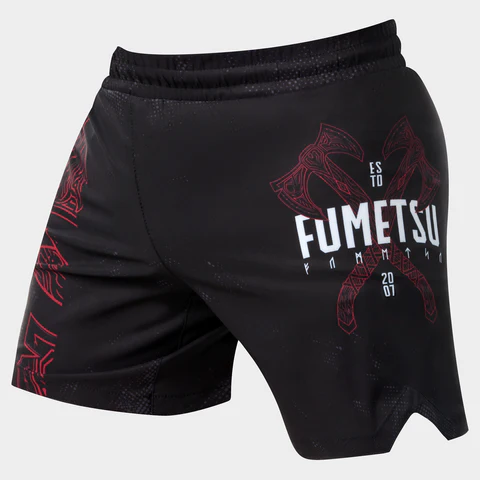 Fumetsu V-Lite Berserker Fightshorts - Negro/Rojo