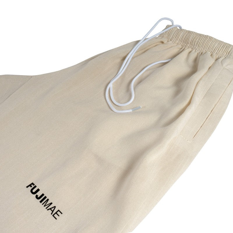 FUJIMAE Lin Pantaloni Kung Fu – Beige