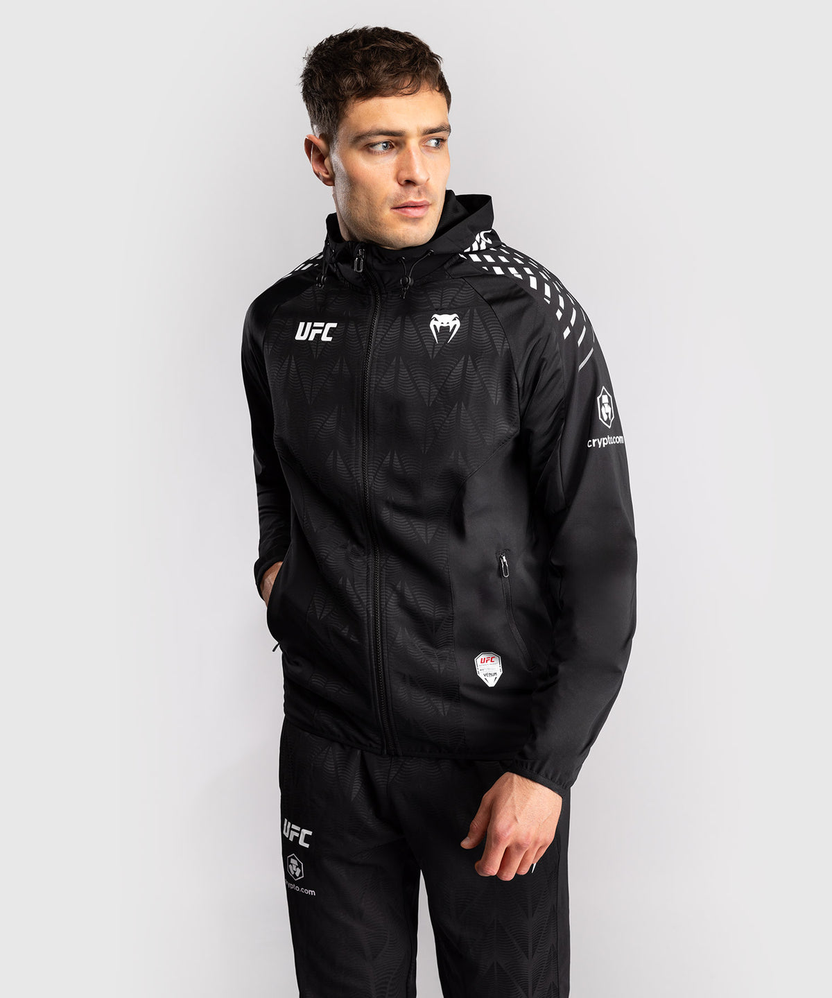 UFC Zenith by Venum Authentic Fight Night Felpa Walkout Uomo - Nero