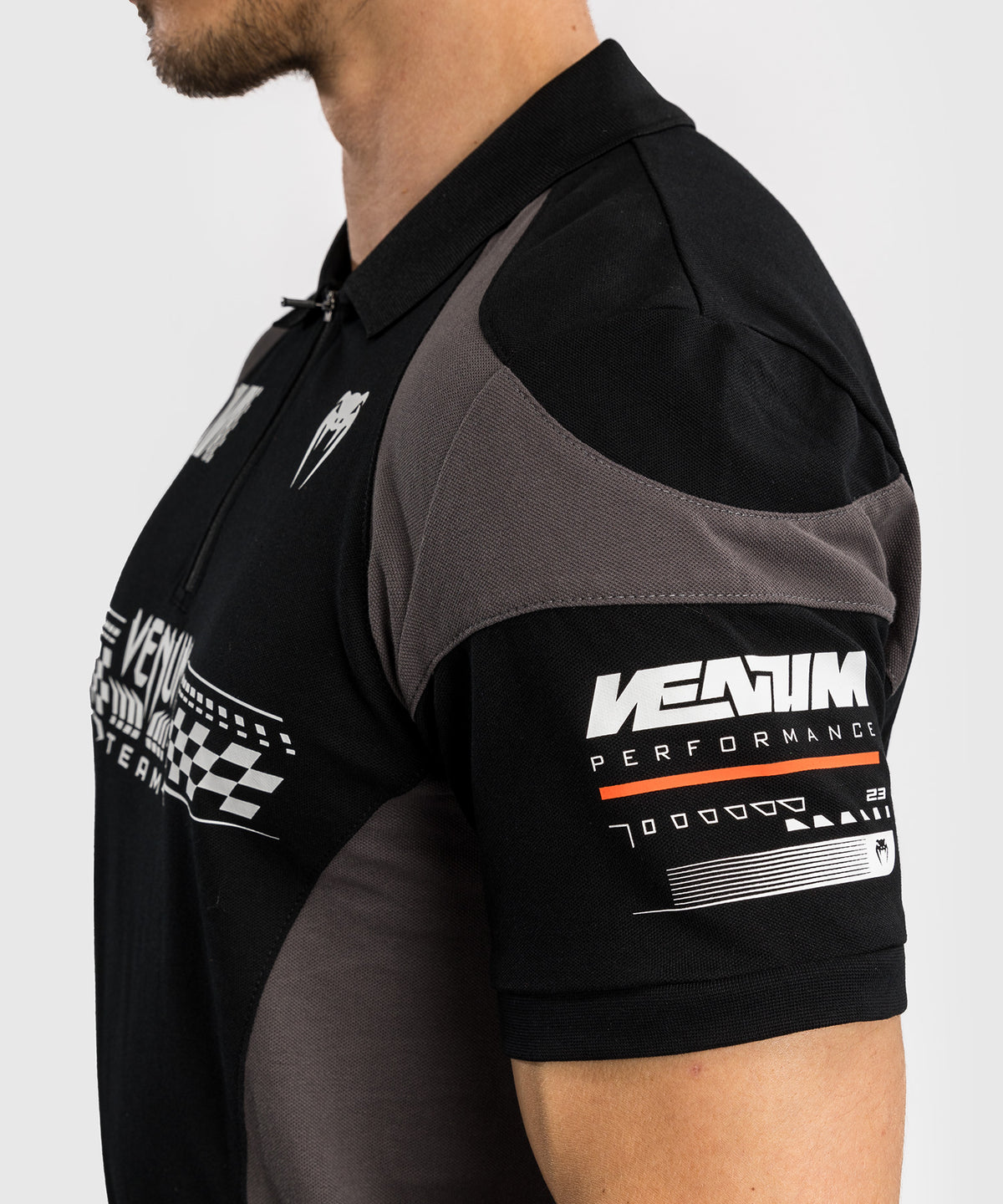Venum Motorsport Polo de Algodón - Negro Profundo