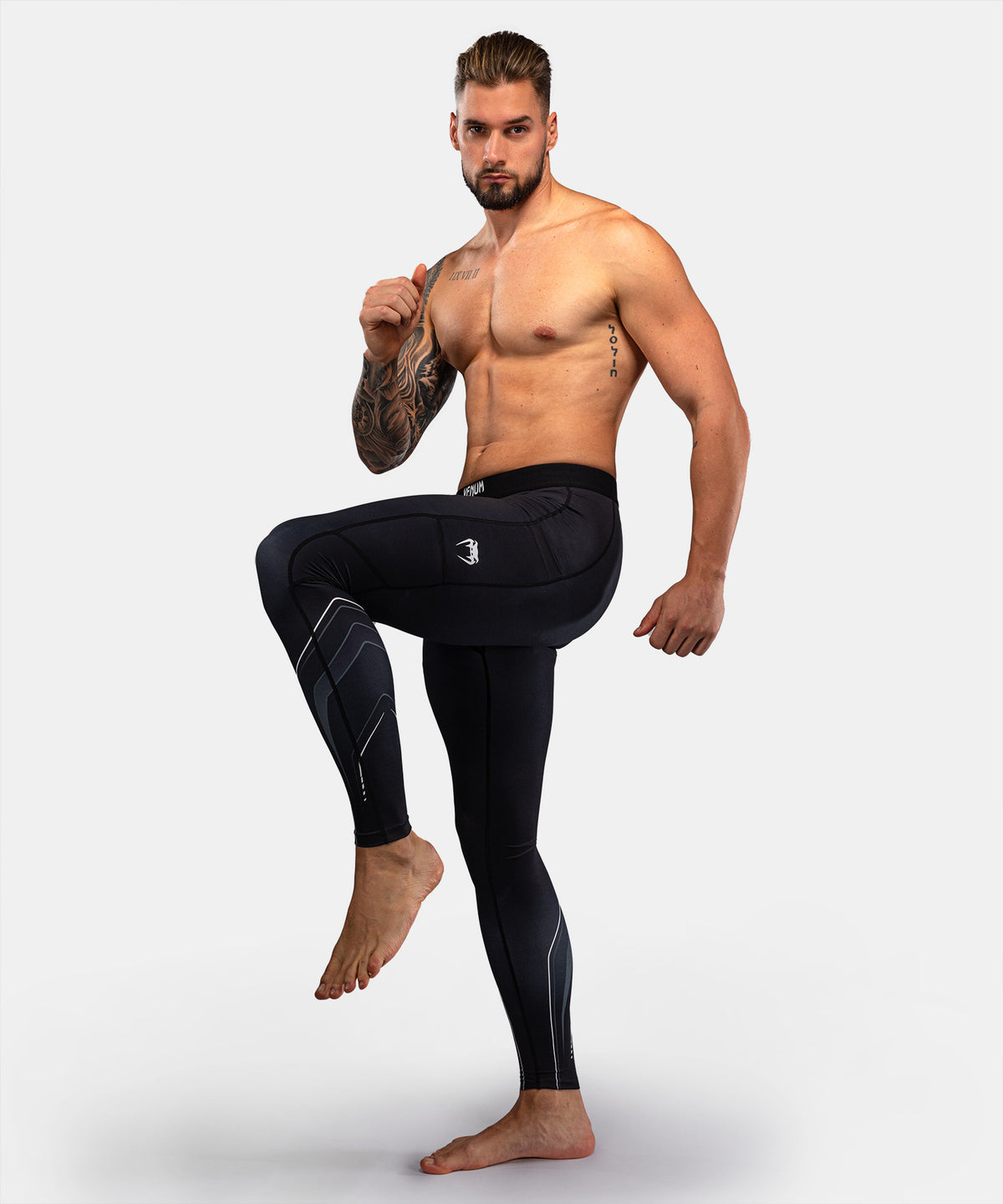 Venum Streamline Spats - Black/White