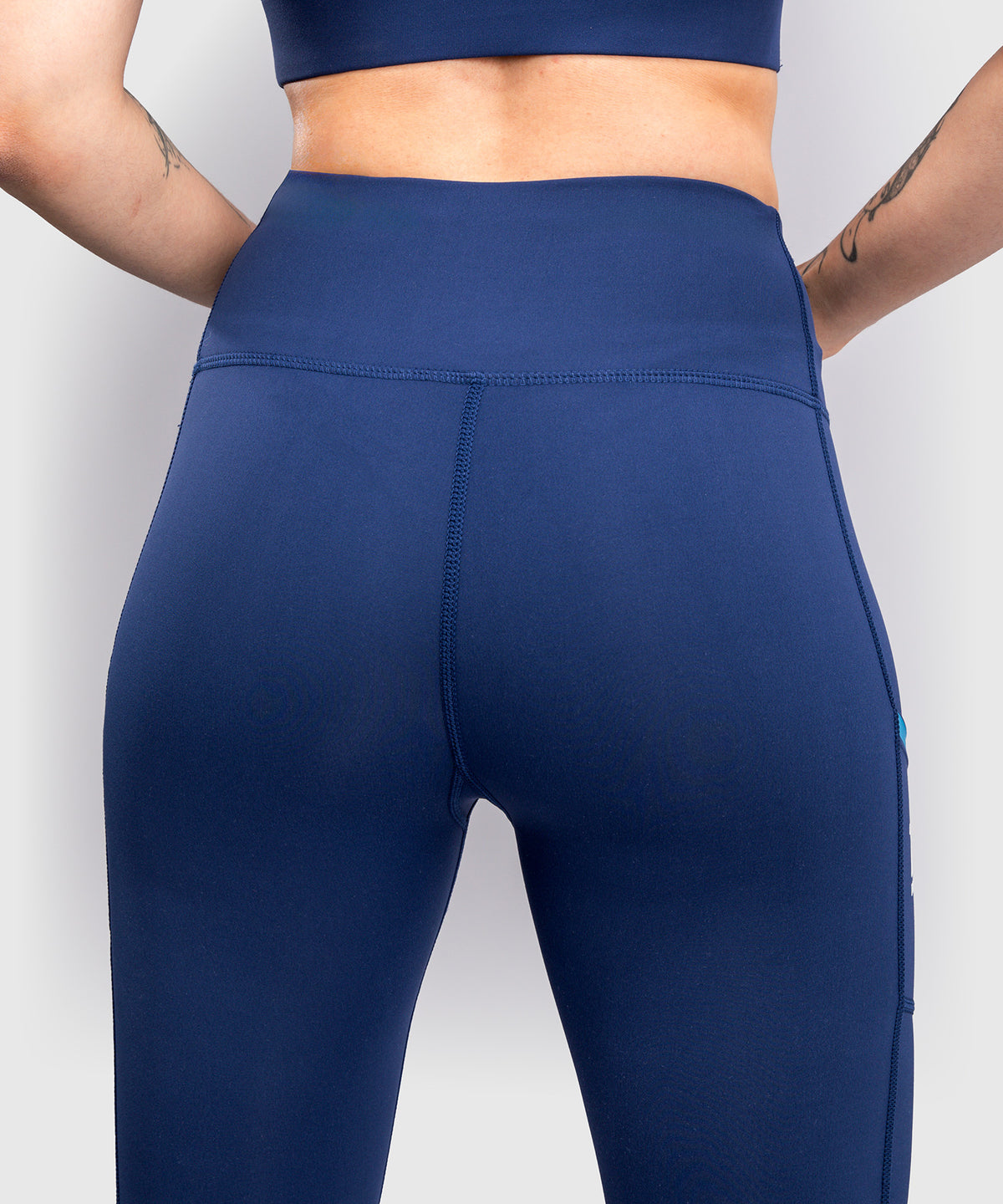 Venum x Top Rank Original Women's 7/8 Leggings - Navy Blue