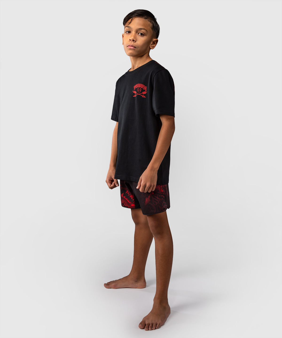 Venum Wolf Atak Camiseta Para Niños – Negro/Rojo