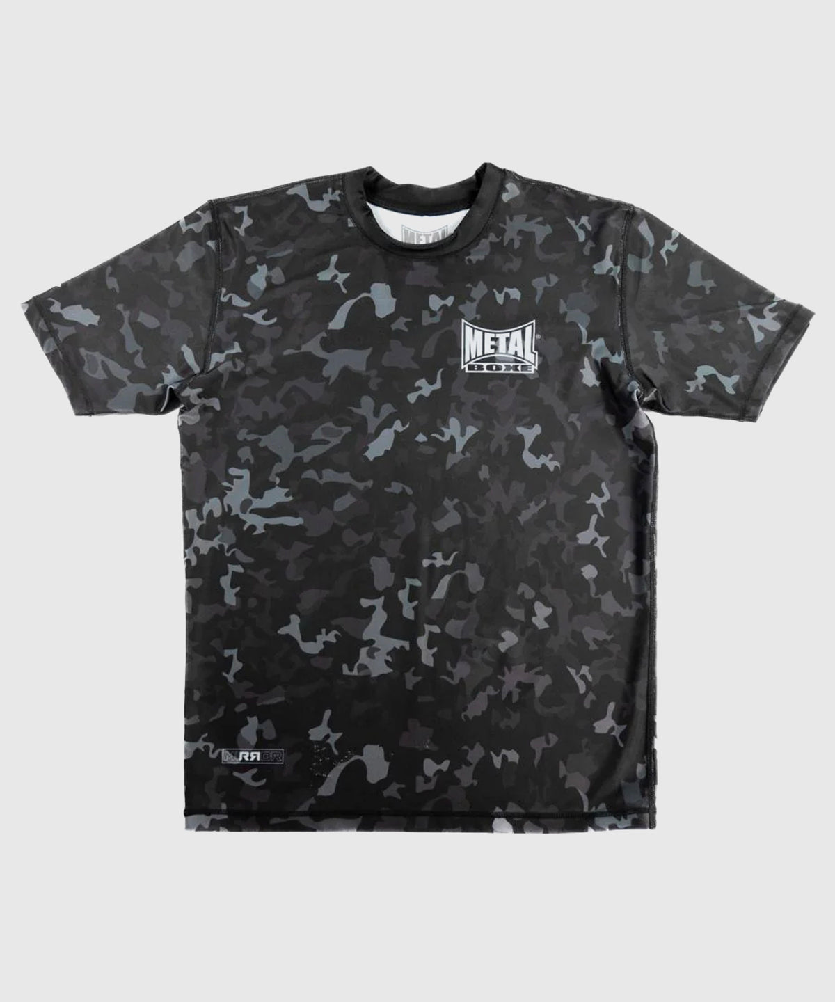 Metal Boxe Mirror Kurzarm-Rashguard - Schwarz/Camo