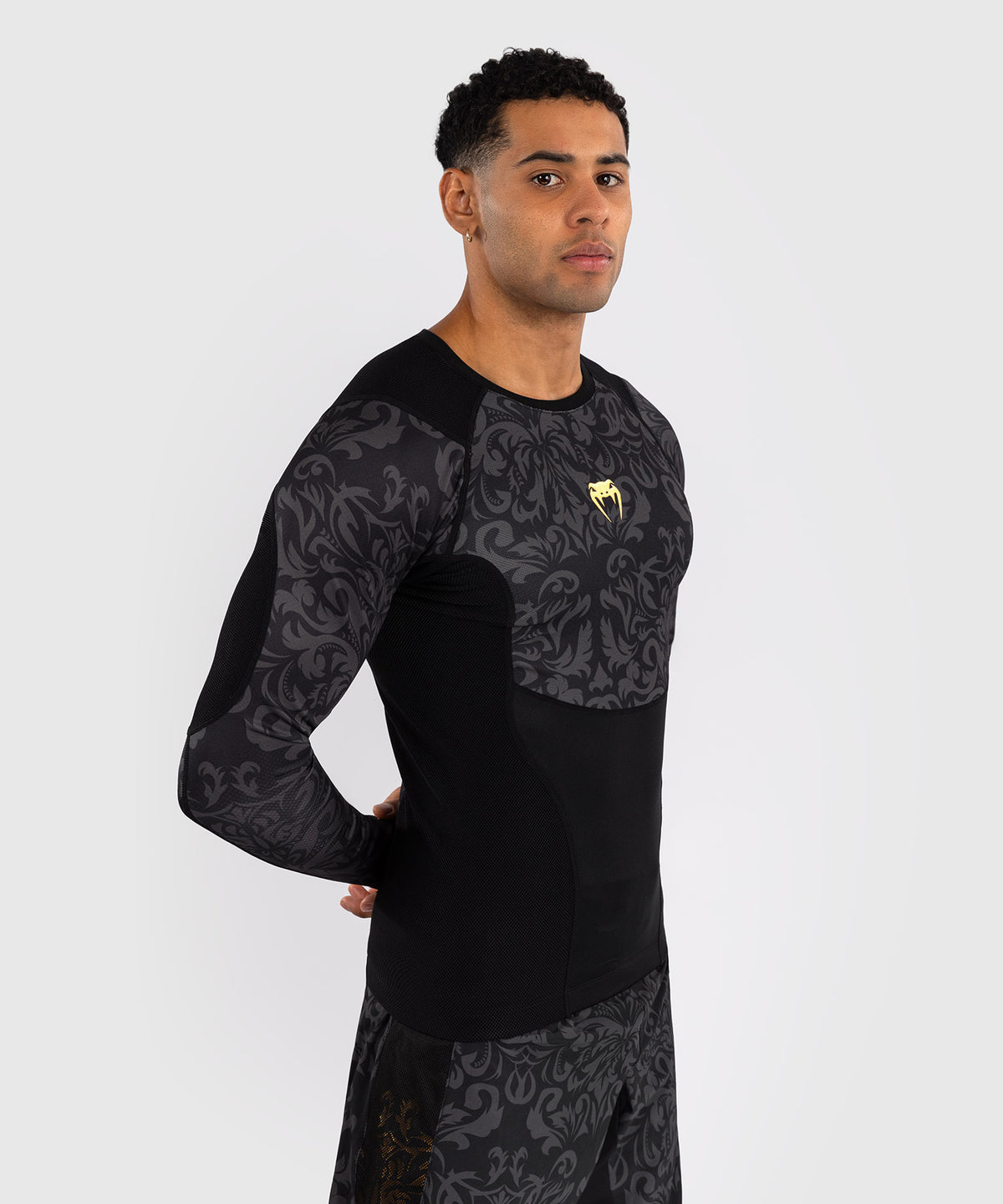 Rashguard à Manches Longues Venum x Topuria Unmatched Edition - Noir/Or
