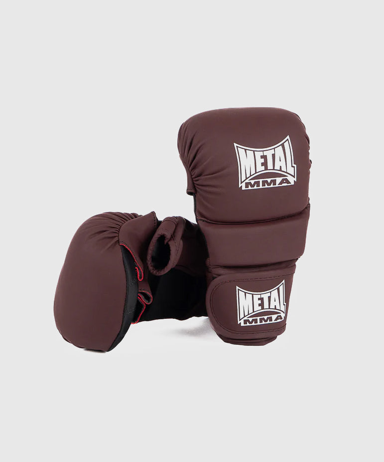 Metal Boxe The Shell MMA Sparring Gloves - Oxblood