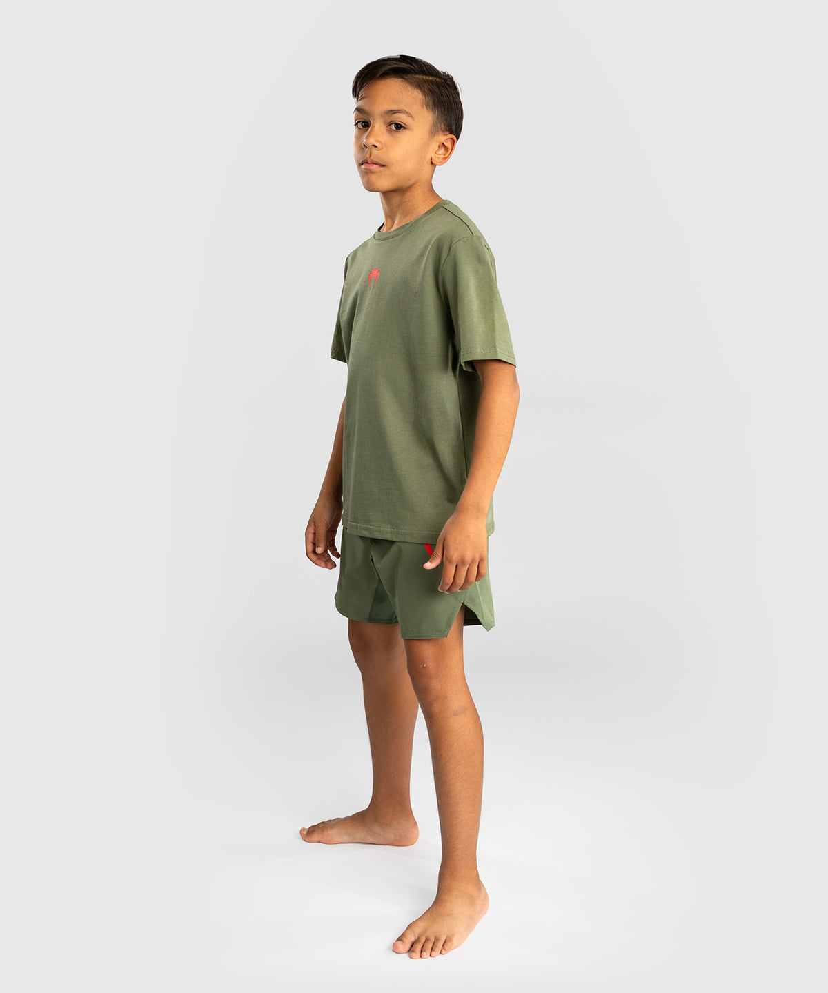 Venum Contender T-shirt per Bambini - Verde Militare/Arancione
