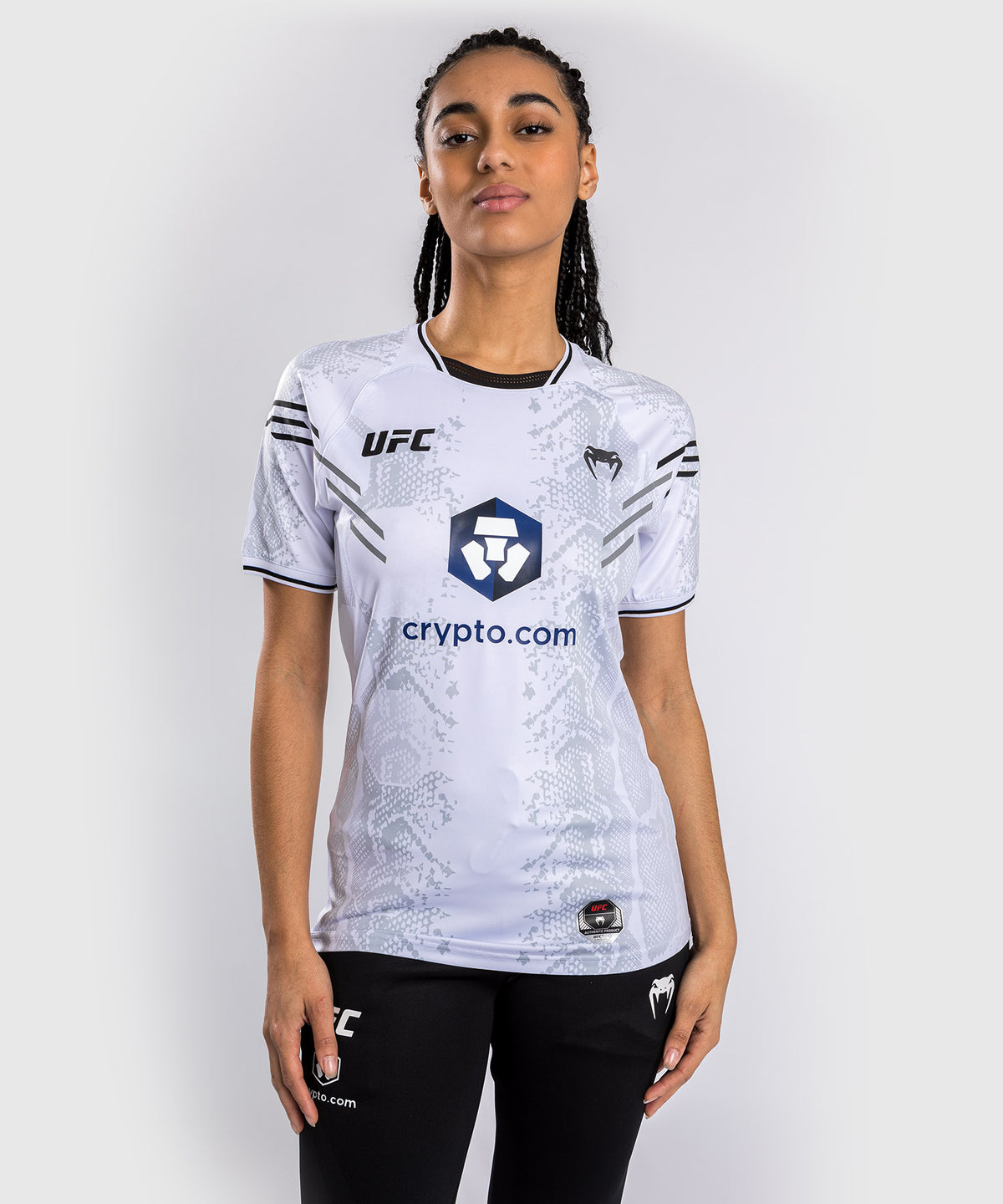 UFC Adrenaline by Venum Authentic Fight Night T-shirt Walkout para Mujer - Blanco