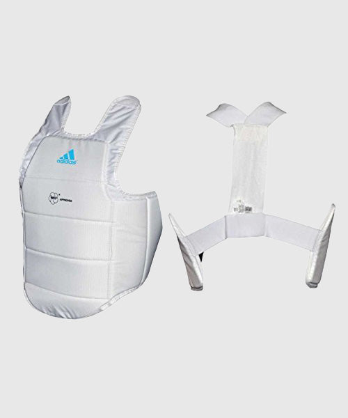 Adidas Pettorina da Karatè WKF Approved - Bianco
