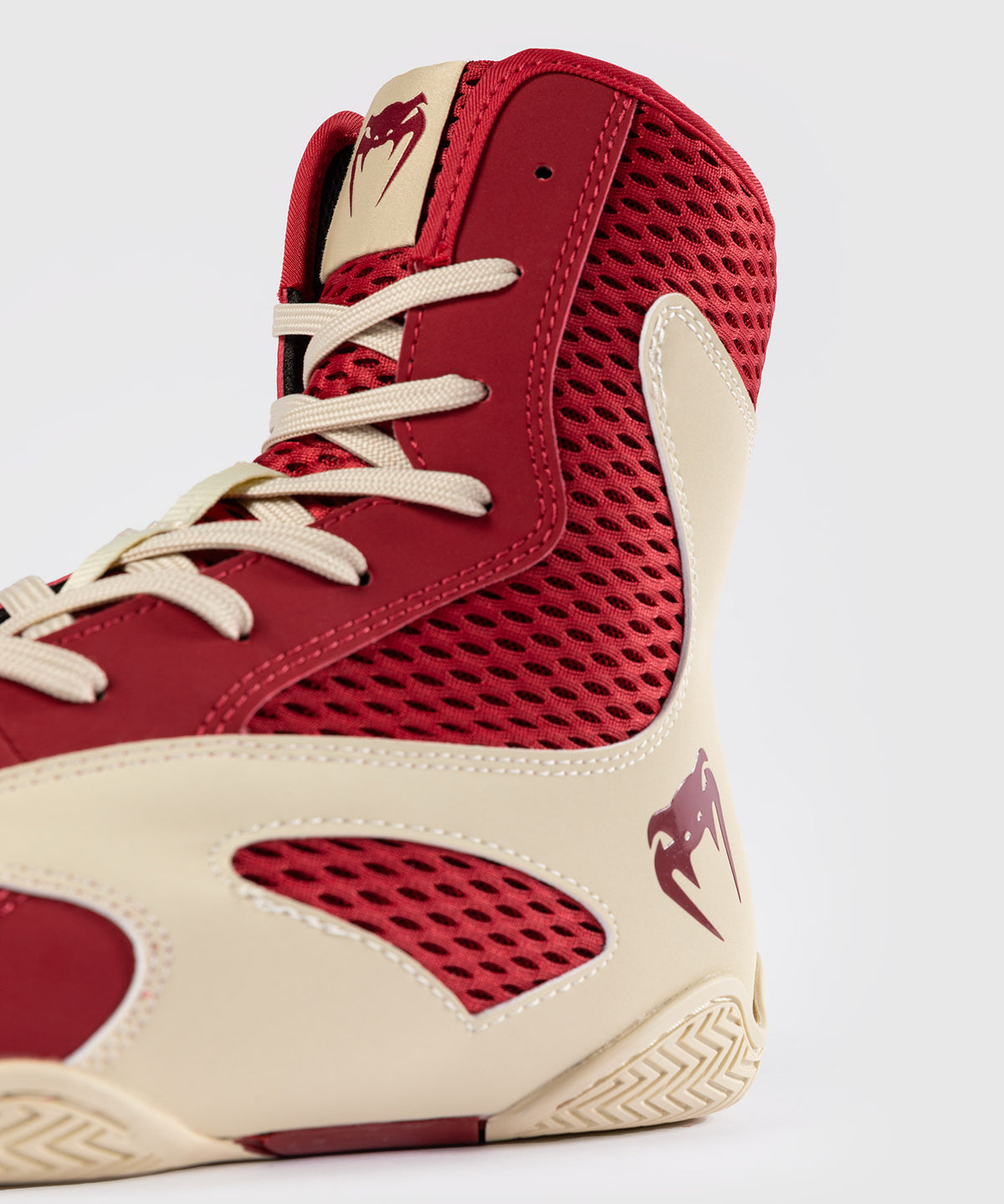 Venum Contender Boxing Shoes - Ruby Red/ Ivory