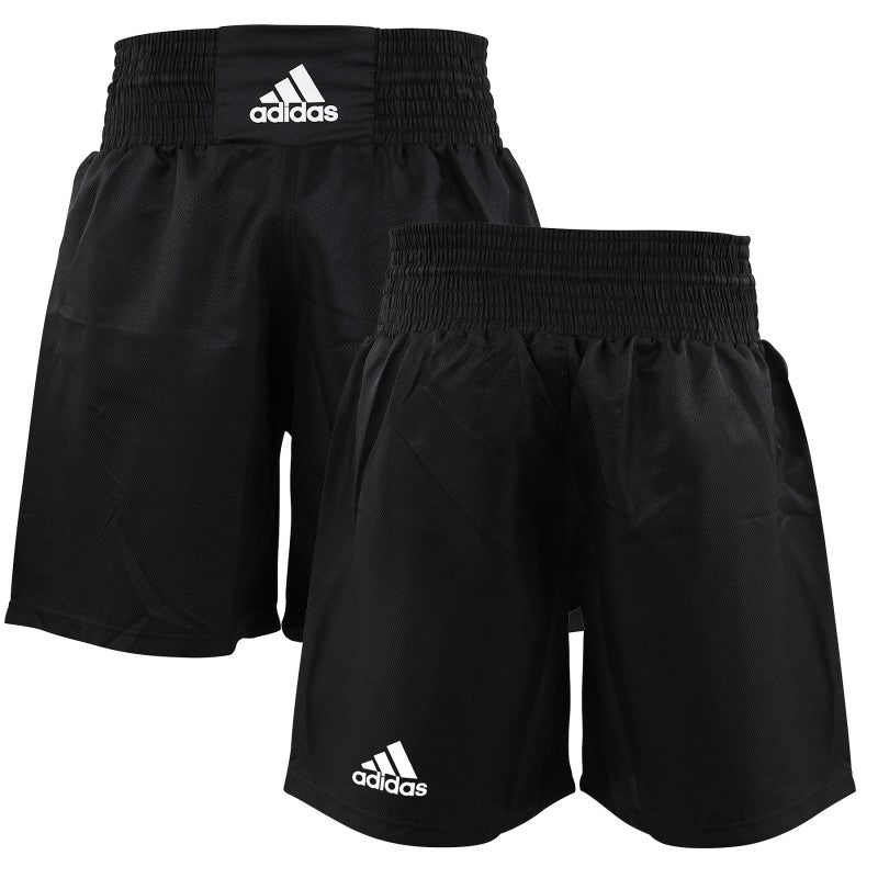 Adidas MULTI-BOXES Fight Shorts - Black/White