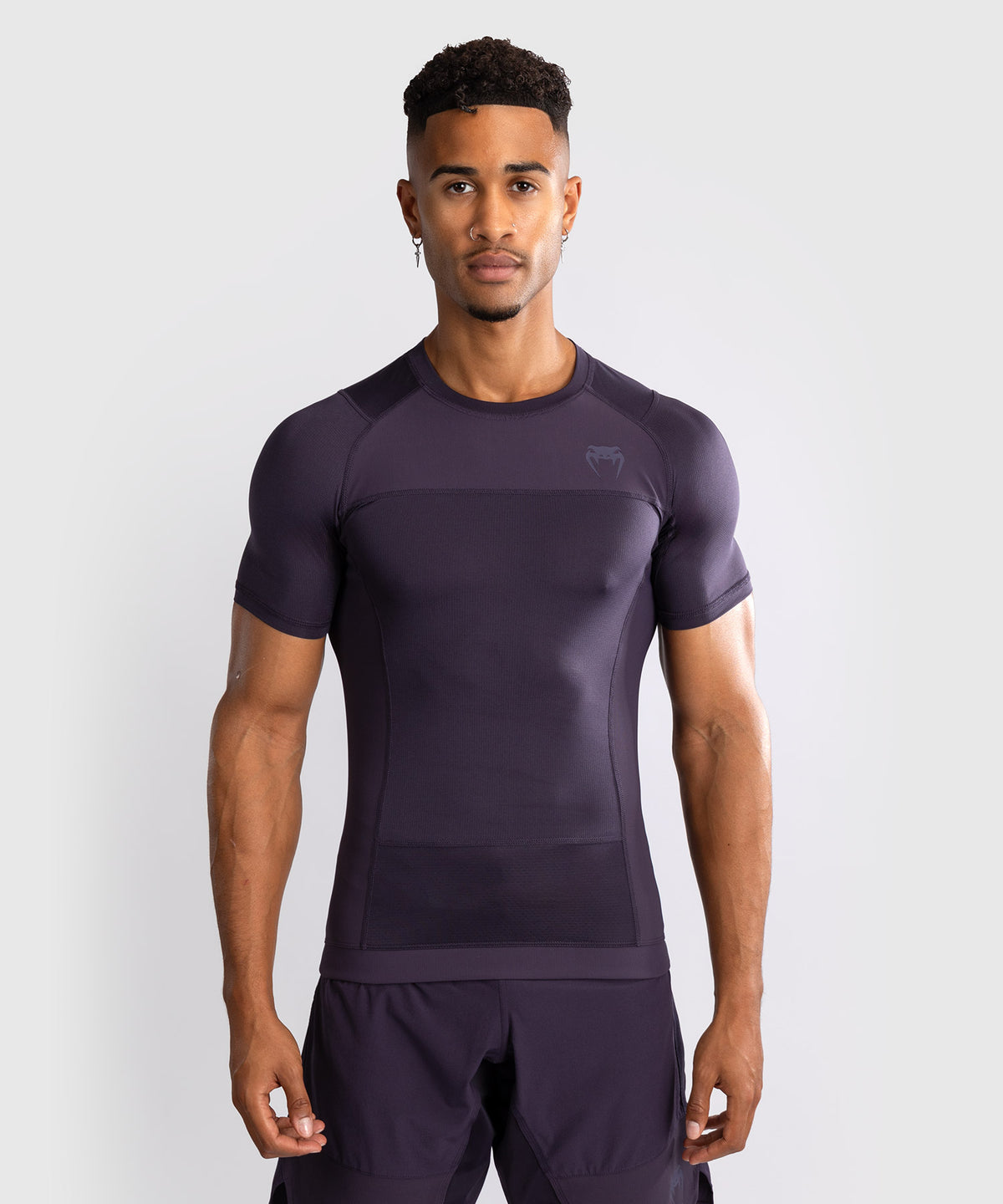 Venum G-Fit Air Herren Kurzarm Rashguard - Tiefpurpur