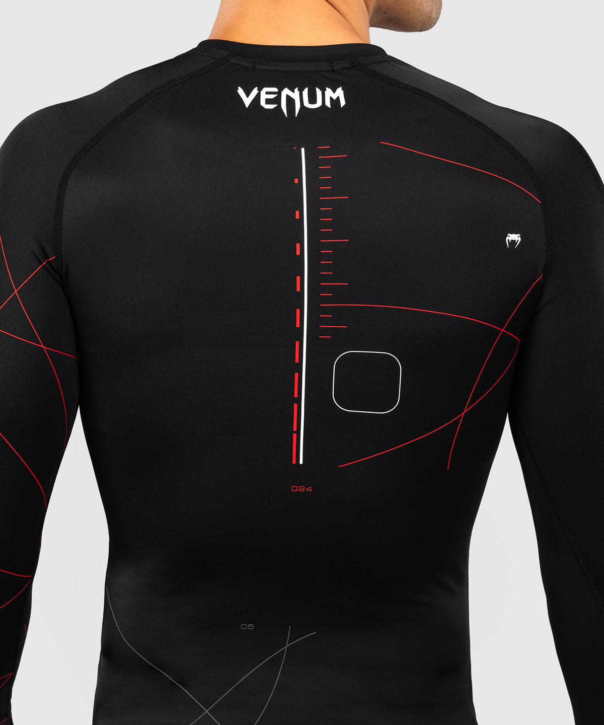 Venum Tactical XT Men's Langarm Rashguard - Schwarz/Feuerrot