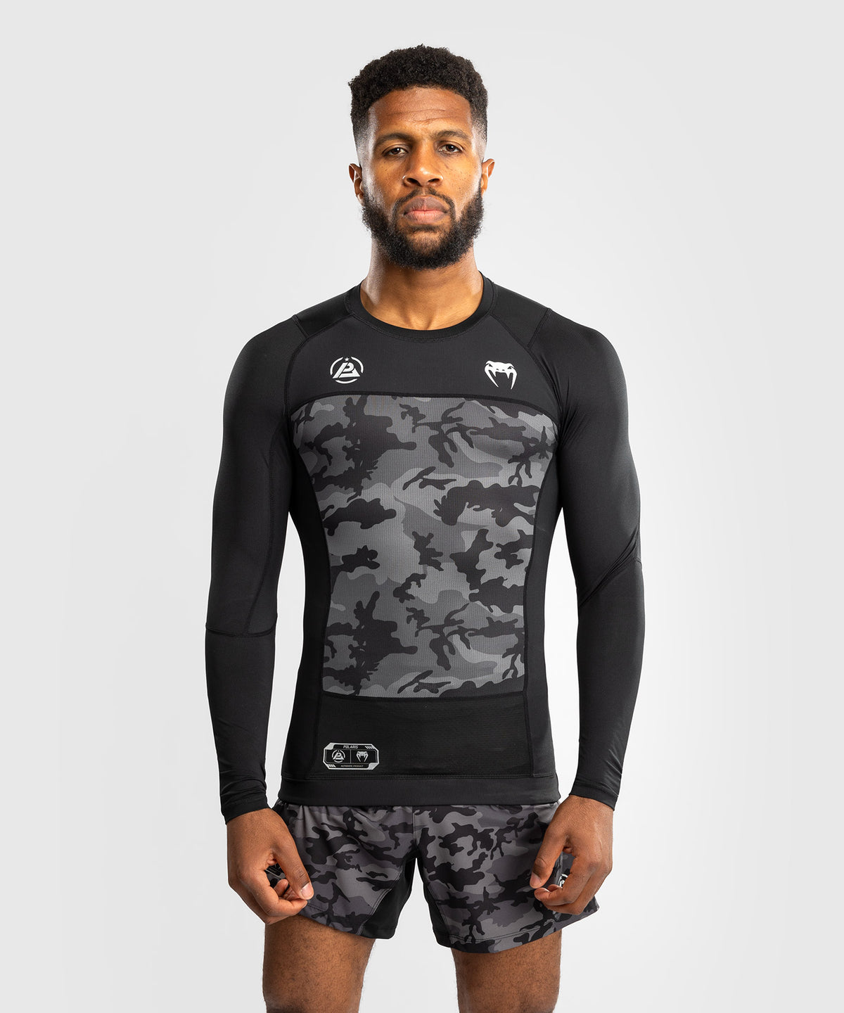 Rashguard manches longues Venum x Polaris - Noir/Gris