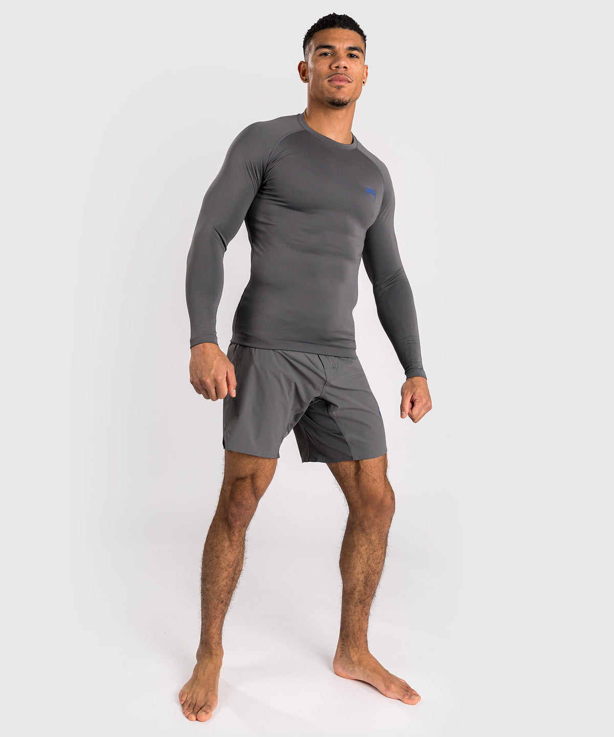 Rashguard à manches longues pour hommes Venum Contender - Gris