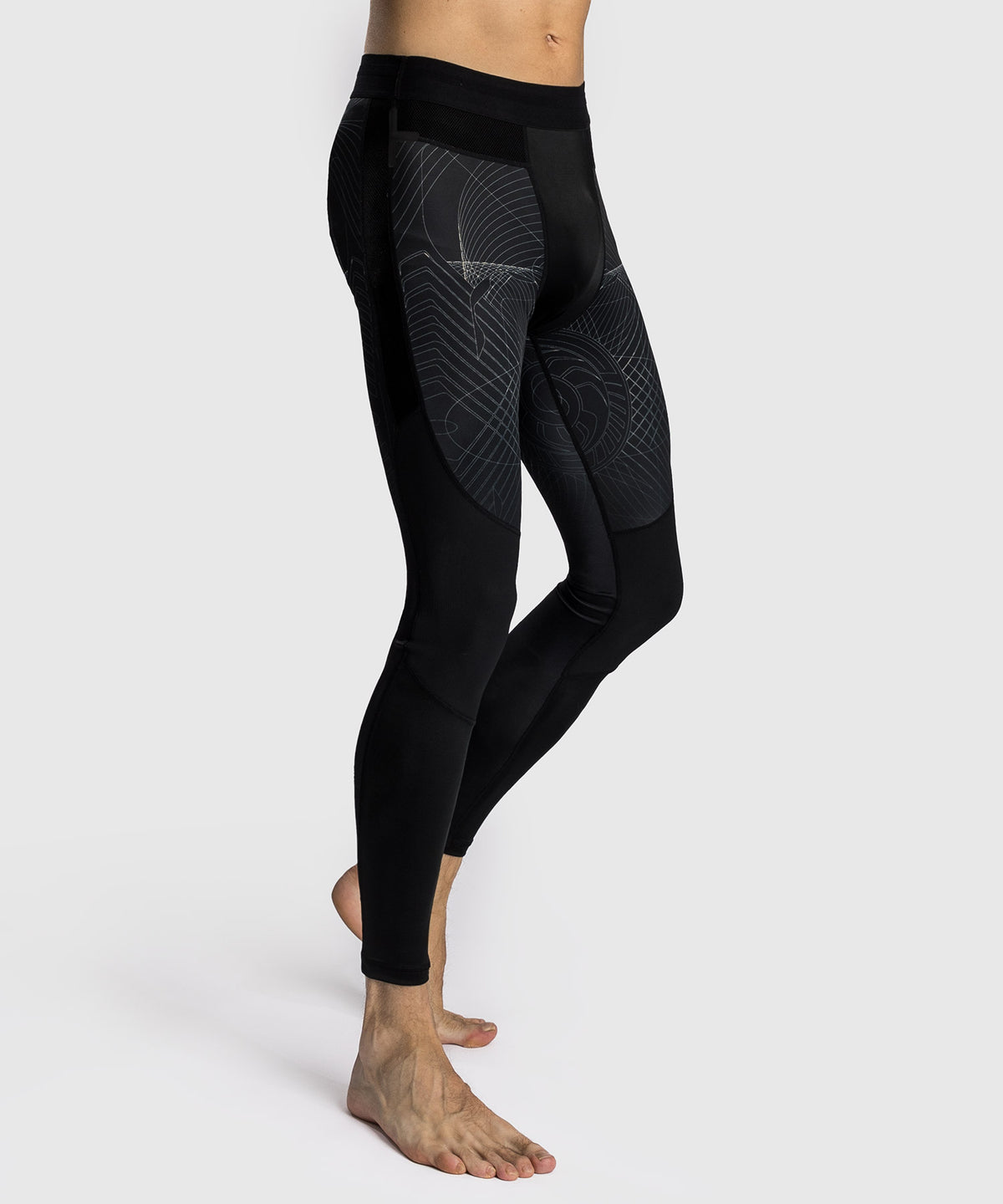 Venum G-Fit Air Spats para Hombre - Negro Profundo/Arena del desierto