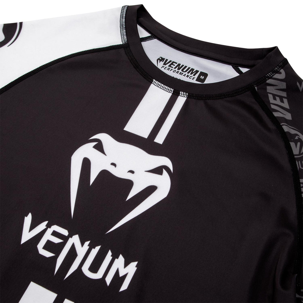 Venum Logos Rashguard - Long Sleeve - Black/White