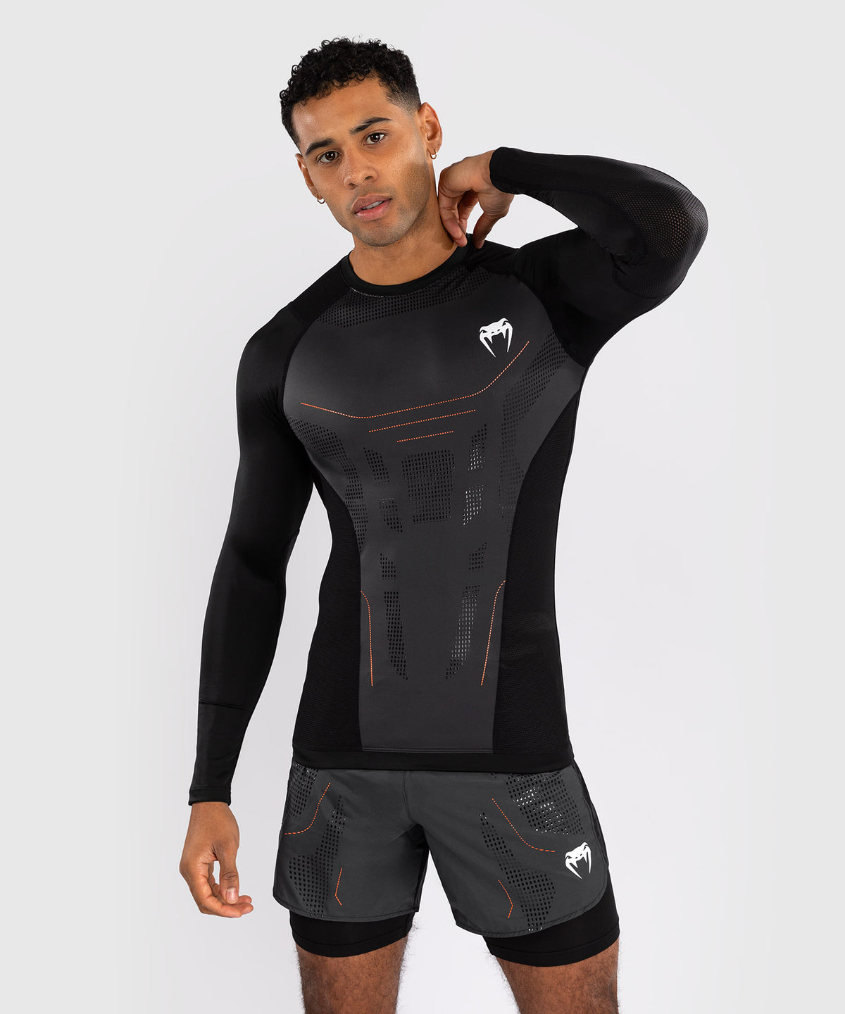 Venum Technical 3.0 Camiseta de Manga Larga Rashguard - Grafito