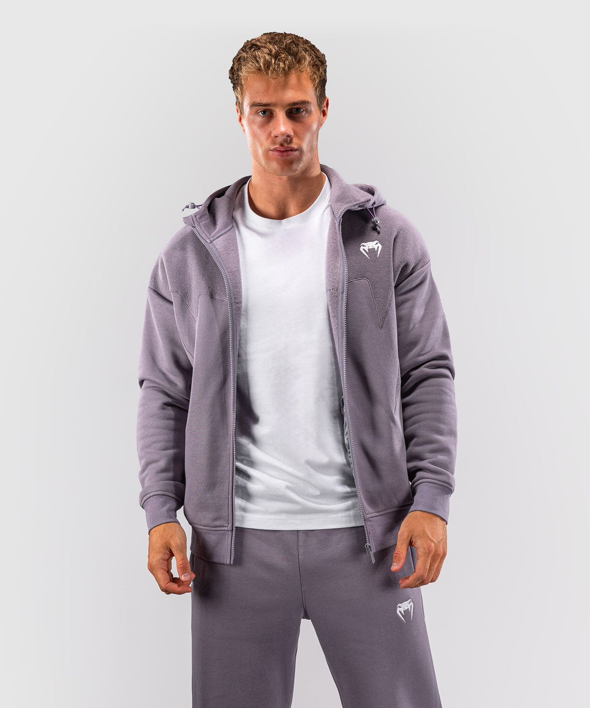 Venum Attack Fleece & Weave Trainingsjacke - Lavendelgrau