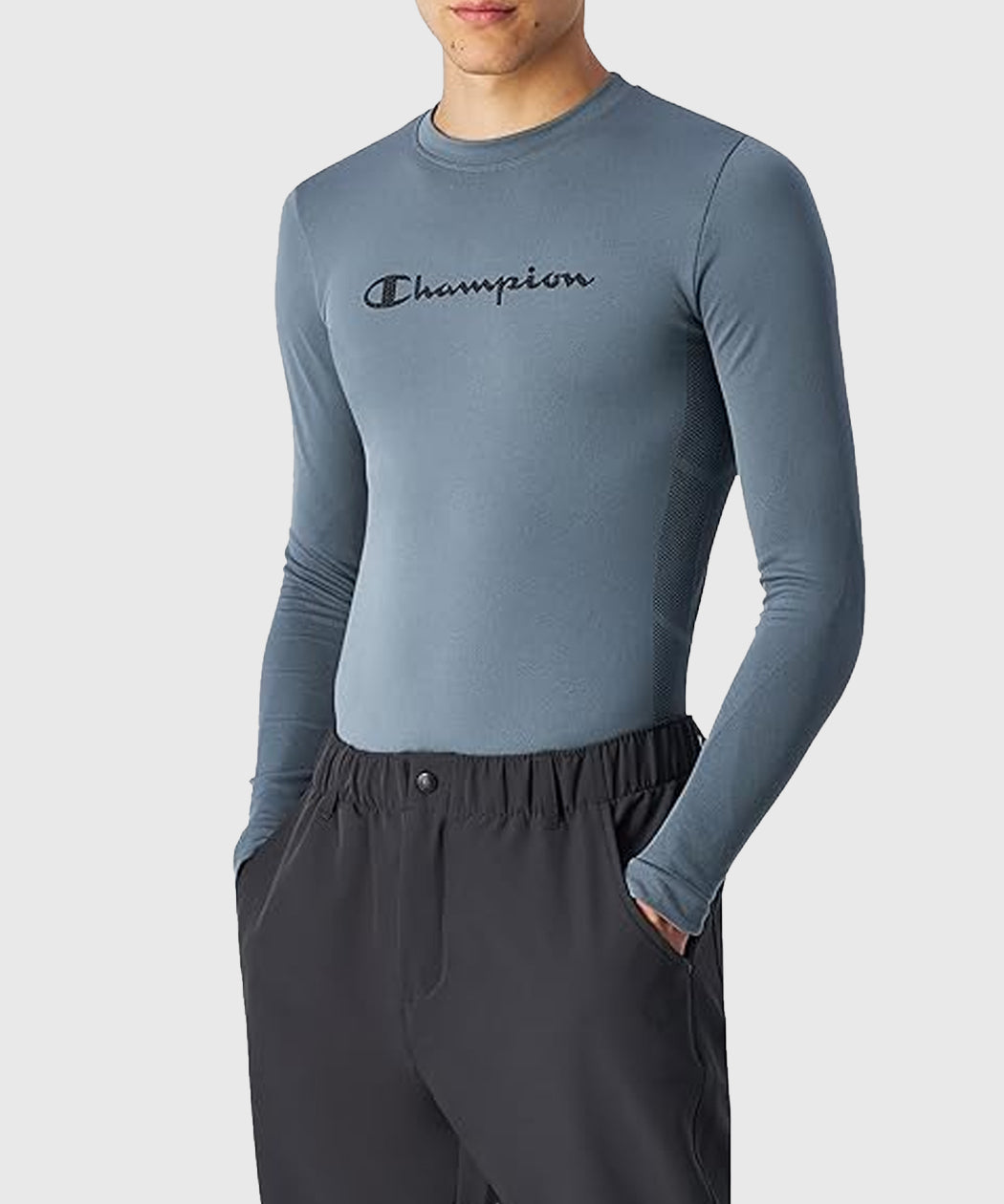 T-Shirt De Compression Champion Seamless - Gris