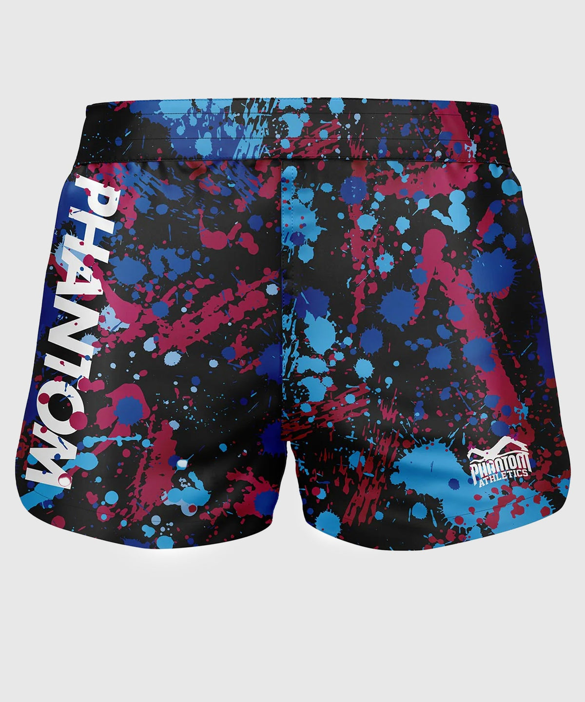 Phantom Athletics Fusion Splatter Fightshorts - Schwarz/Blau/Rot