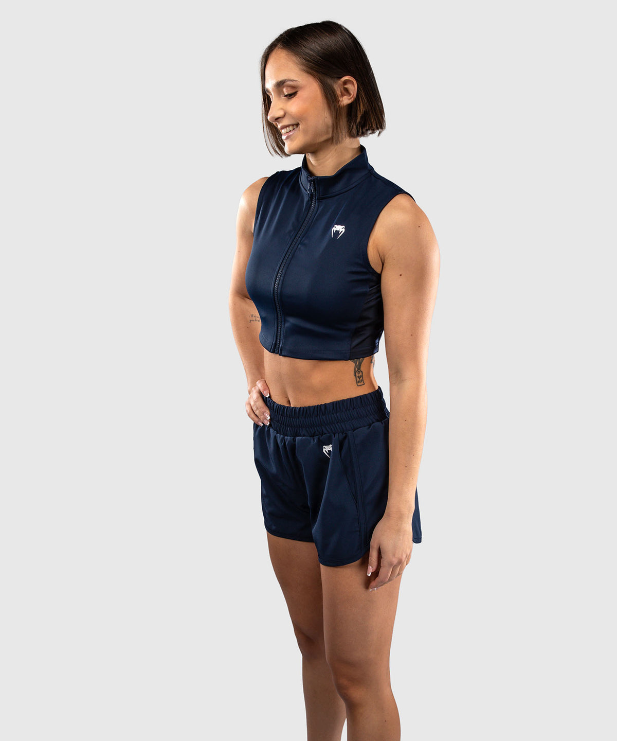 Venum Sculpt Shape Crop Top Da Donna - Blu Navy