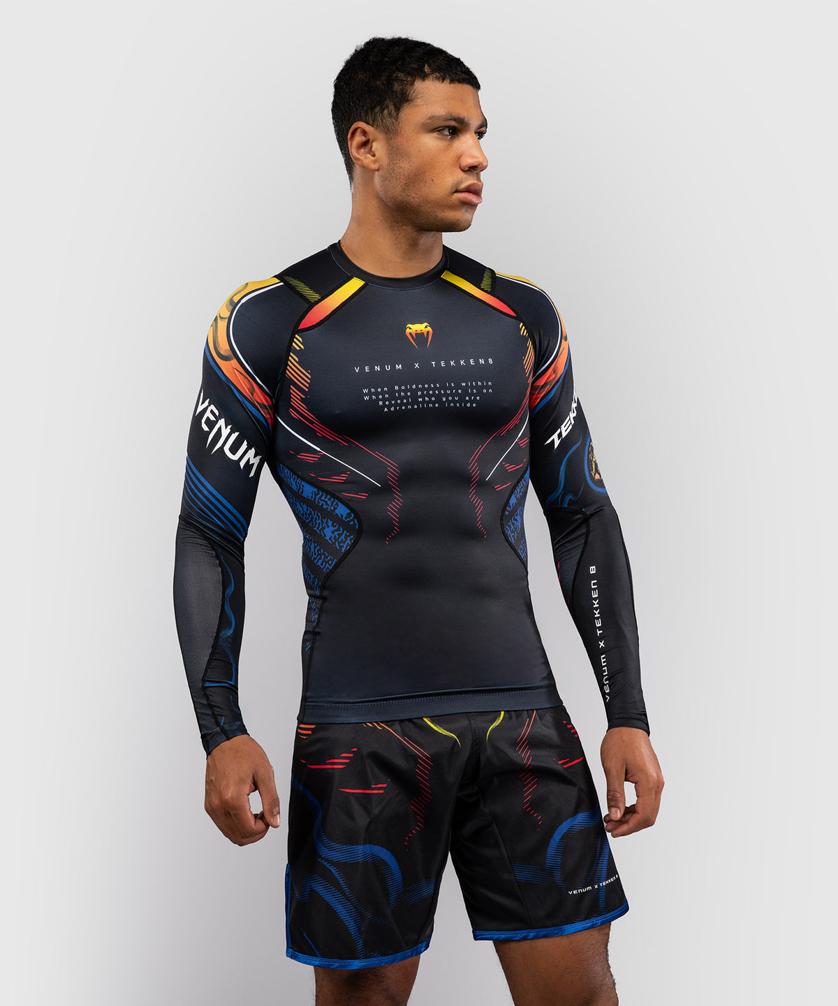 Rashguard à Manches Longues Yoshimitsu Venum x TEKKEN 8  - Noir/Orange