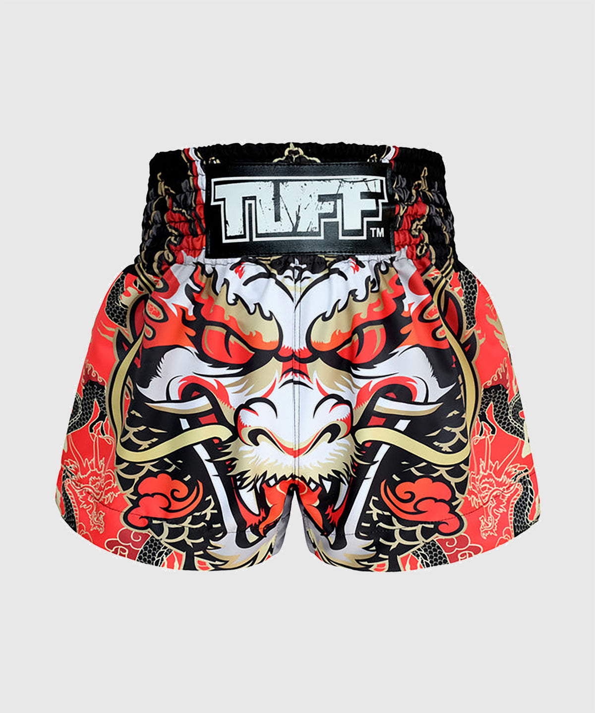 Tuff Dragon King Muay Thai Shorts - Red