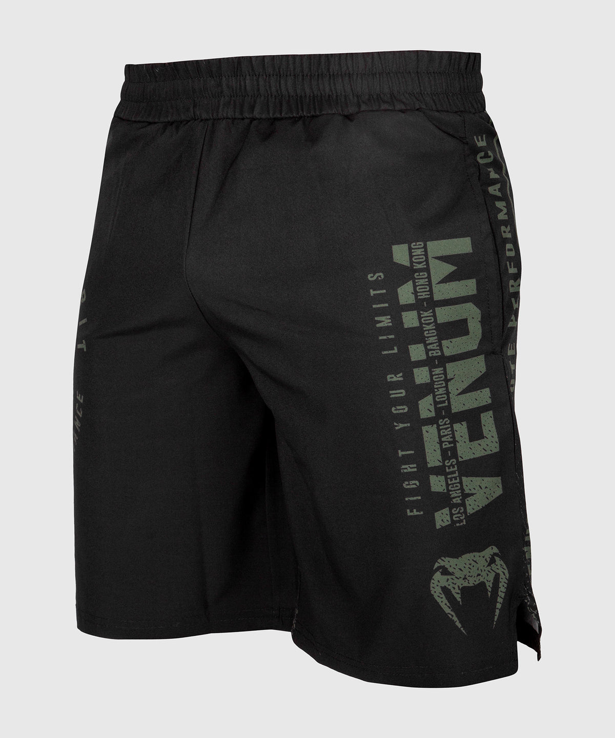 Short de sport Venum Signature - Noir/Kaki - Exclusivité
