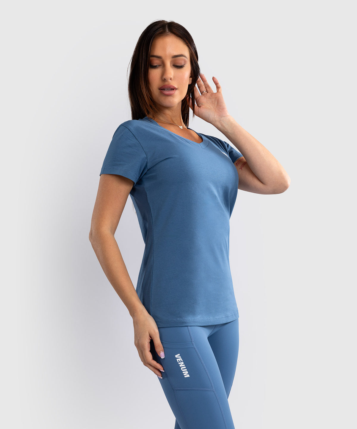 Venum Essential Camiseta para Mujer - Azul Tormenta
