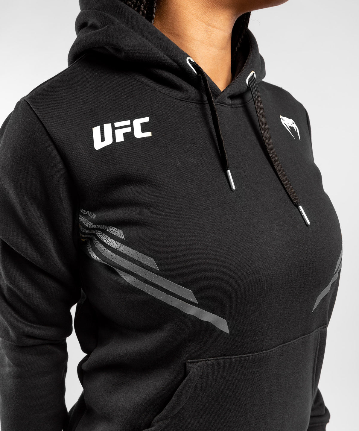 Felpa Con Cappuccio Donna UFC Venum Replica - Nero