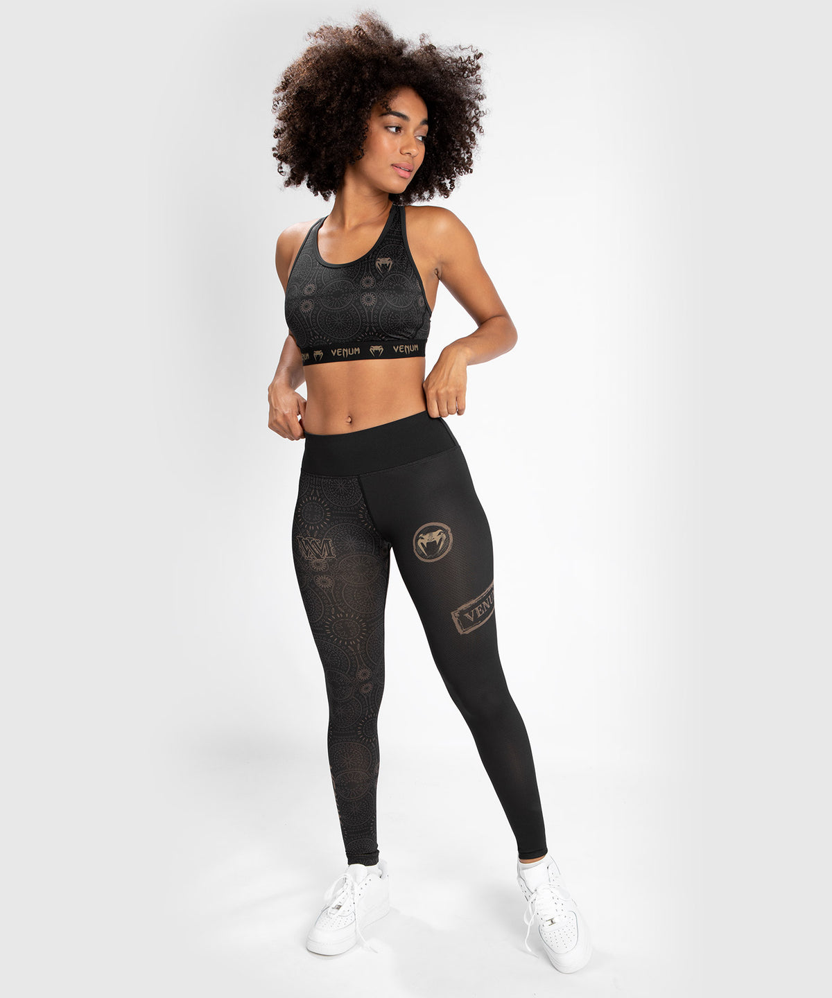 Venum Damen Santa Muerte Dark Side - Legging - Schwarz/Braun