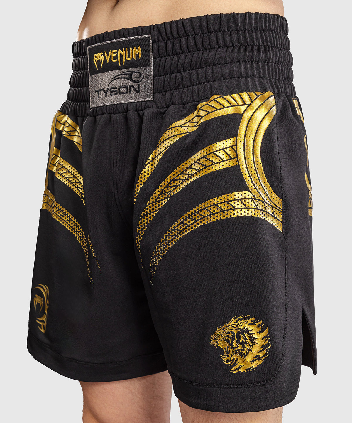 Venum x Mike Tyson Tiger Pantaloncini da Boxe - Nero/Oro