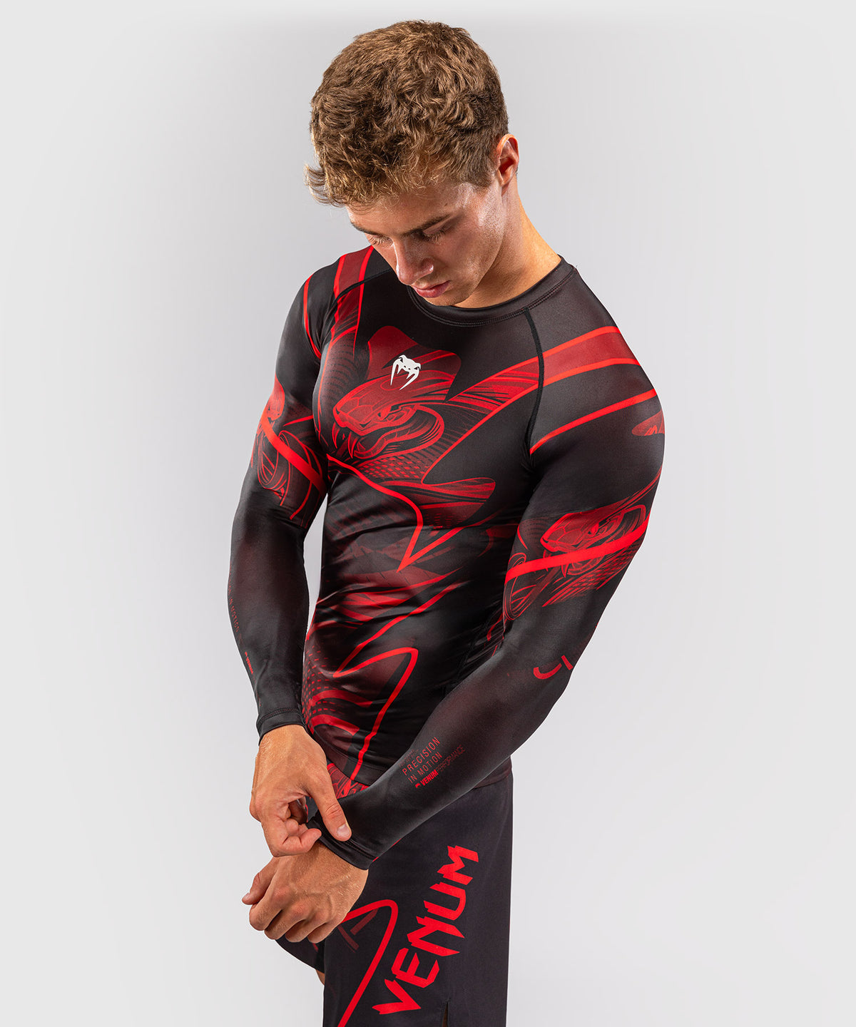 Rashguard manches longues Venum Crimson Viper 2.0 - Noir/Rouge
