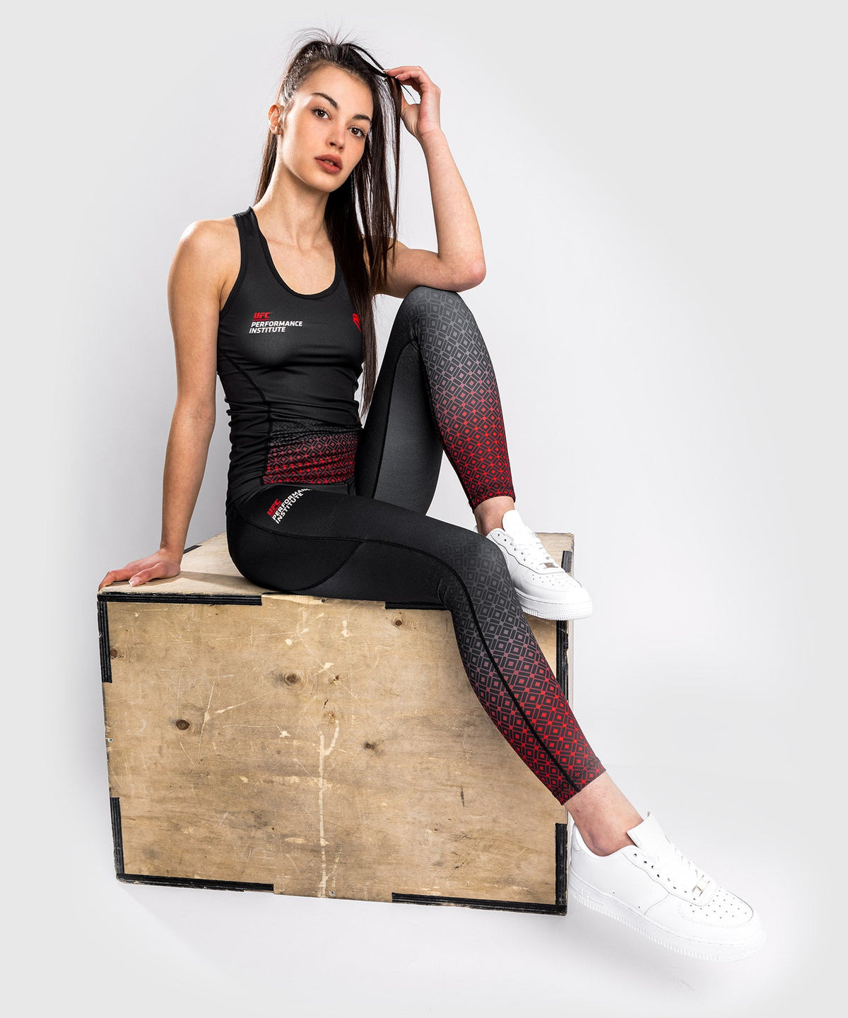 Venum Performance Institute UFC Legging - Schwarz/Rot