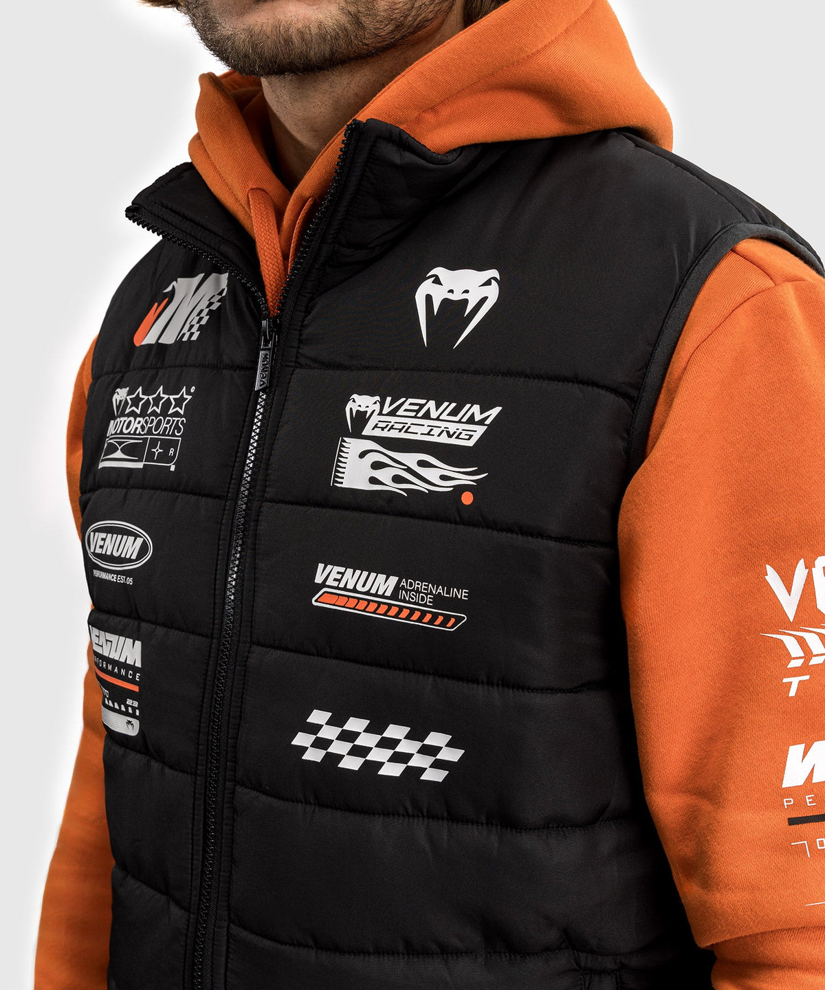 Venum Motorsports Chaqueta Acolchada - Negro Profundo