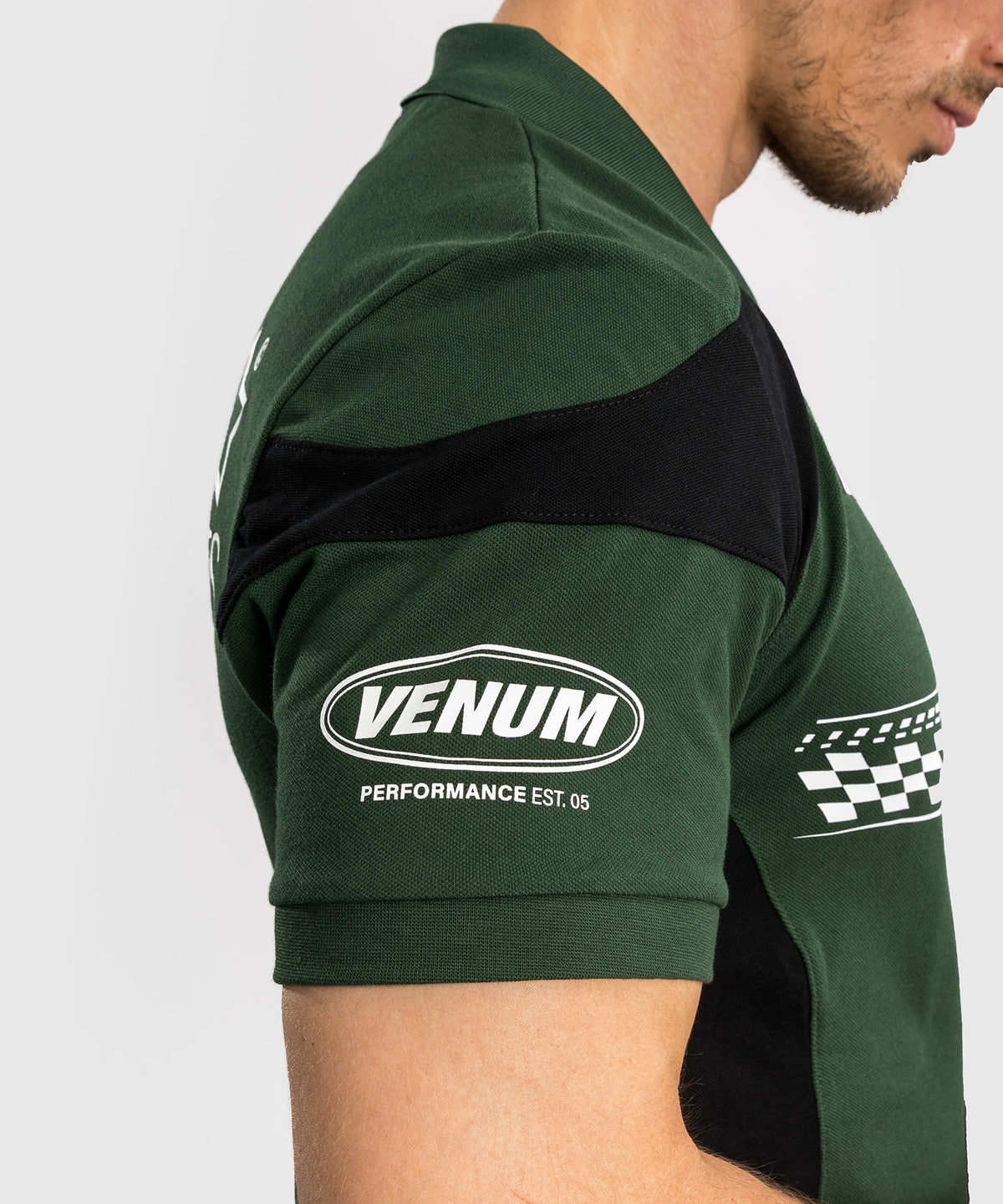 Venum Motorsport Polo de Algodón - Bosque Profundo