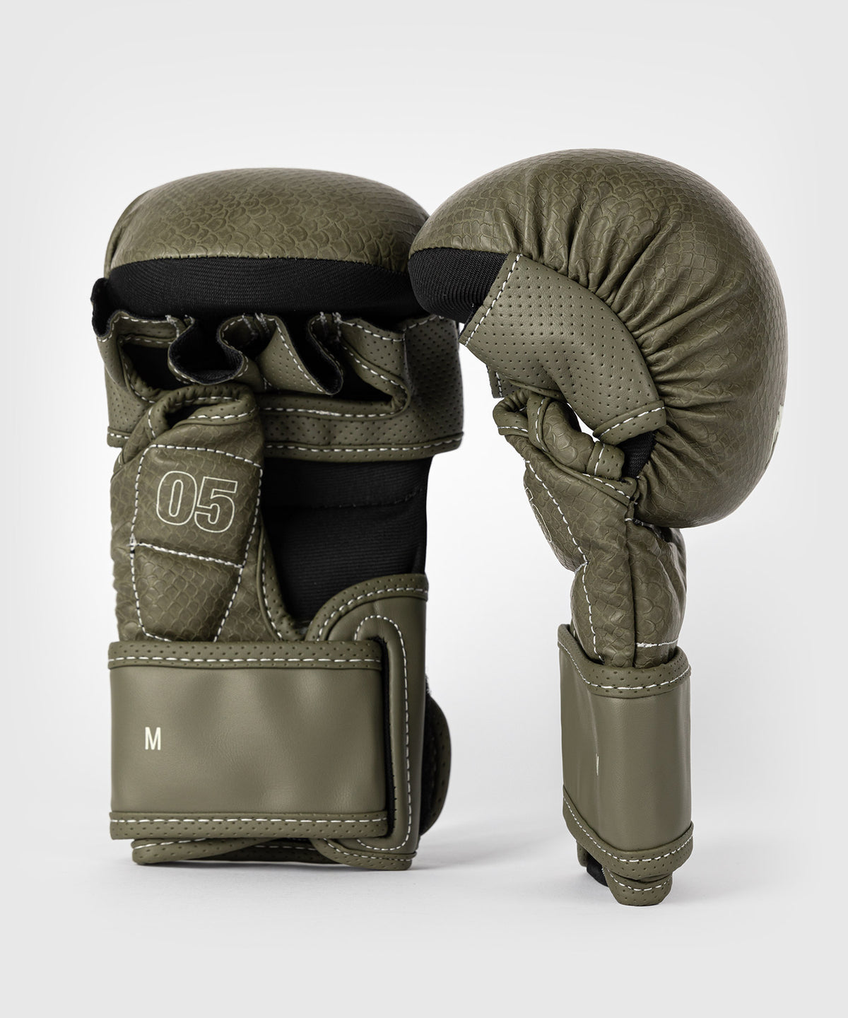 Venum Impact Evo Scales Guantes de sparring MMA - Verde militar