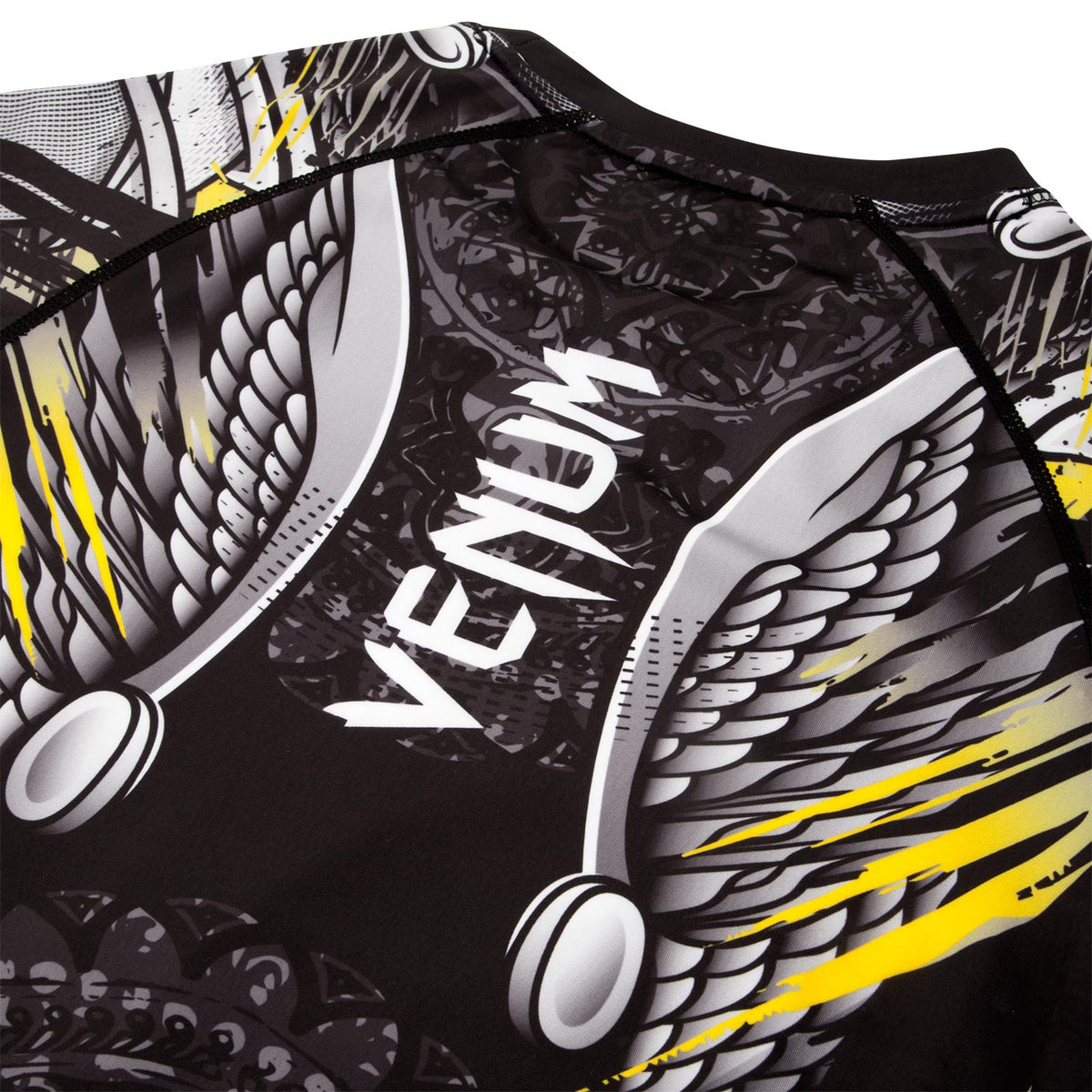 Rashguard Venum Viking 2.0 - Maniche lunghe - Nera/Gialla