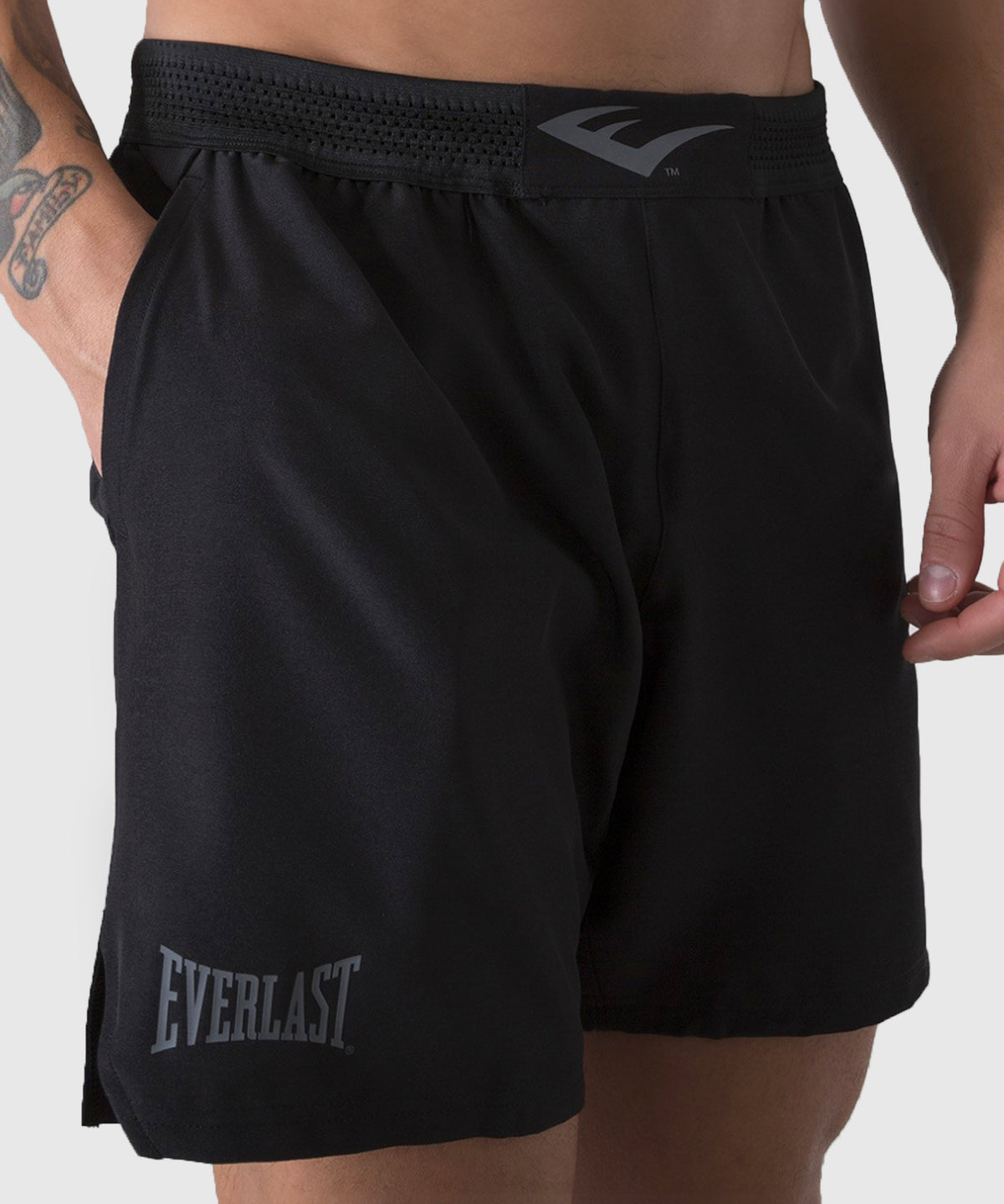 Everlast Pantalones Cortos de Entrenamiento - Negro