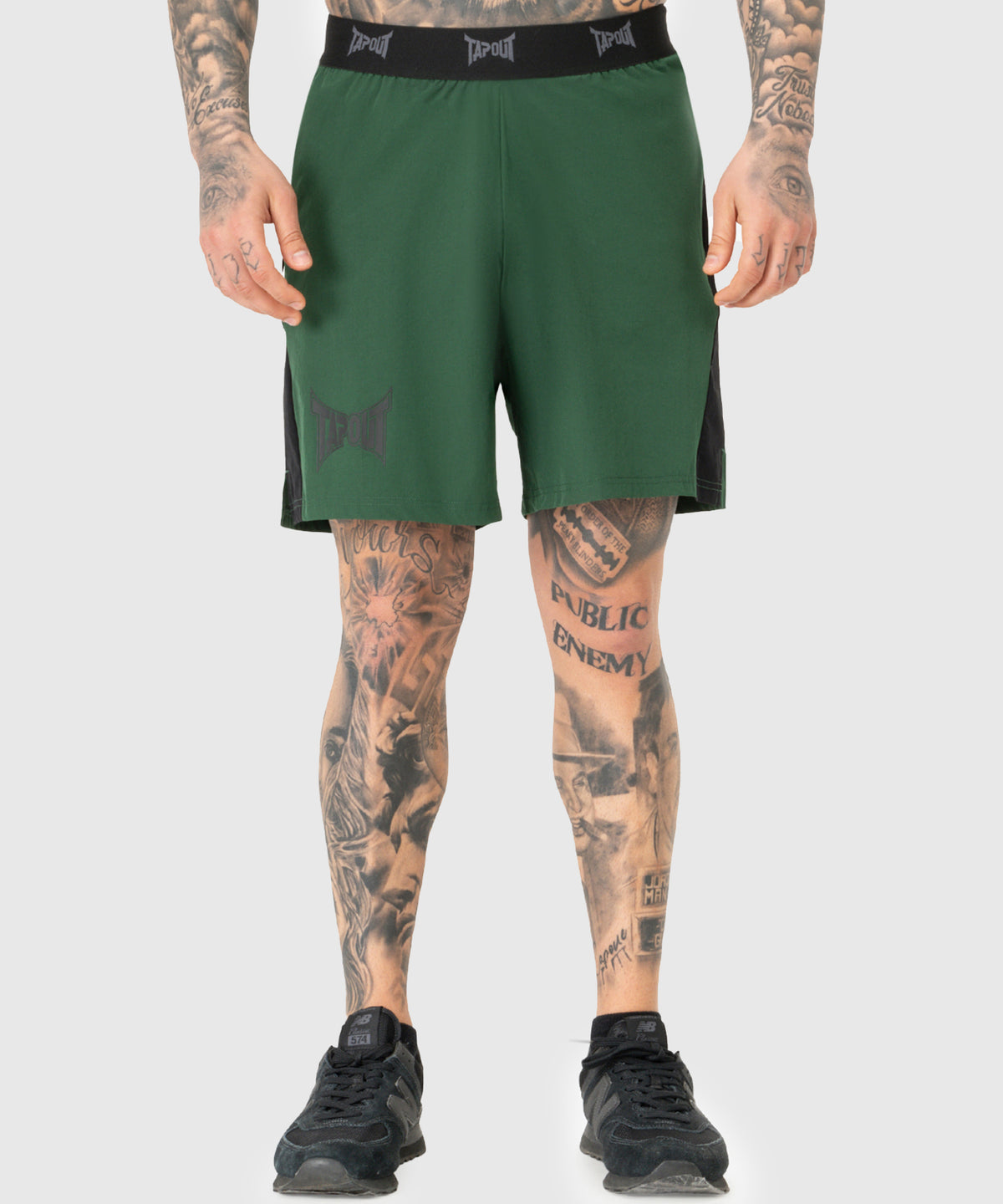 Tapout Training Fightshorts - Verde/Nero