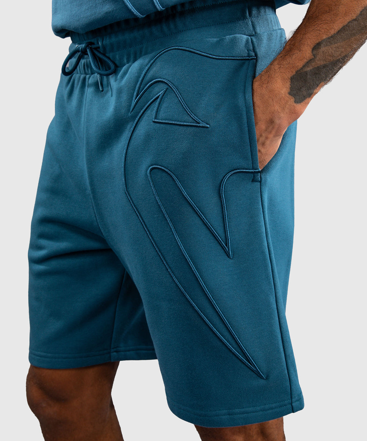 Short en Coton Venum Giant 3D - Bleu Océan