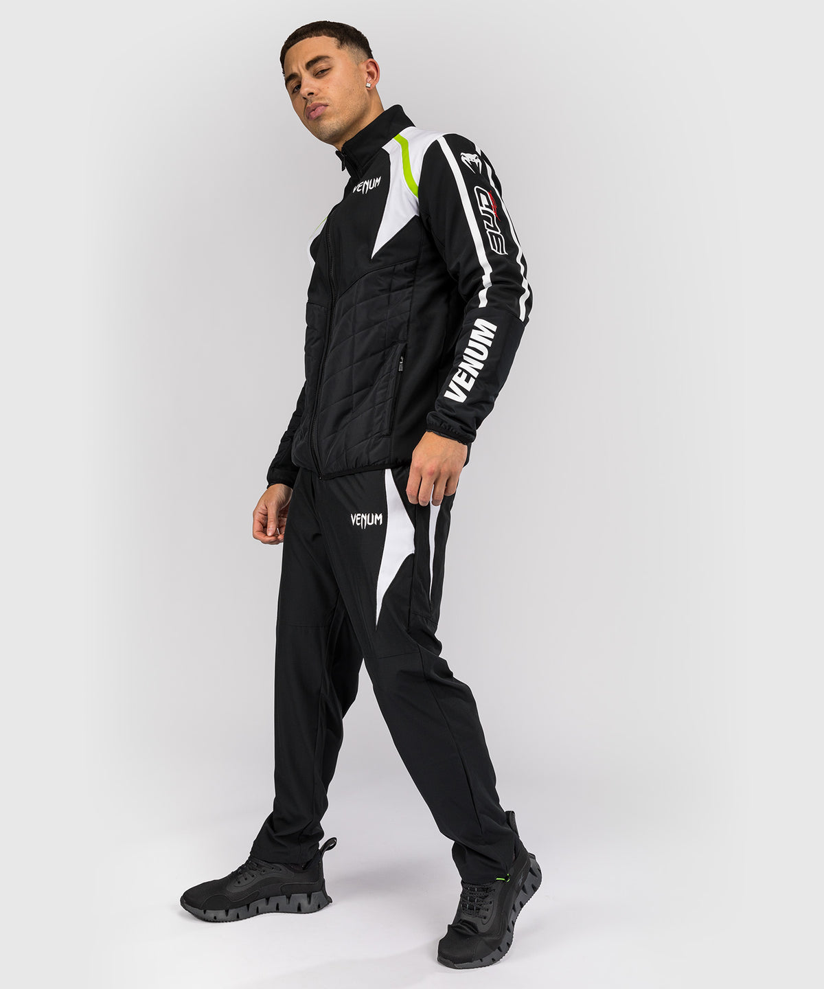 Venum x Bud Racing Herren Jacke - Schwarz/Weiß/Limettengrün