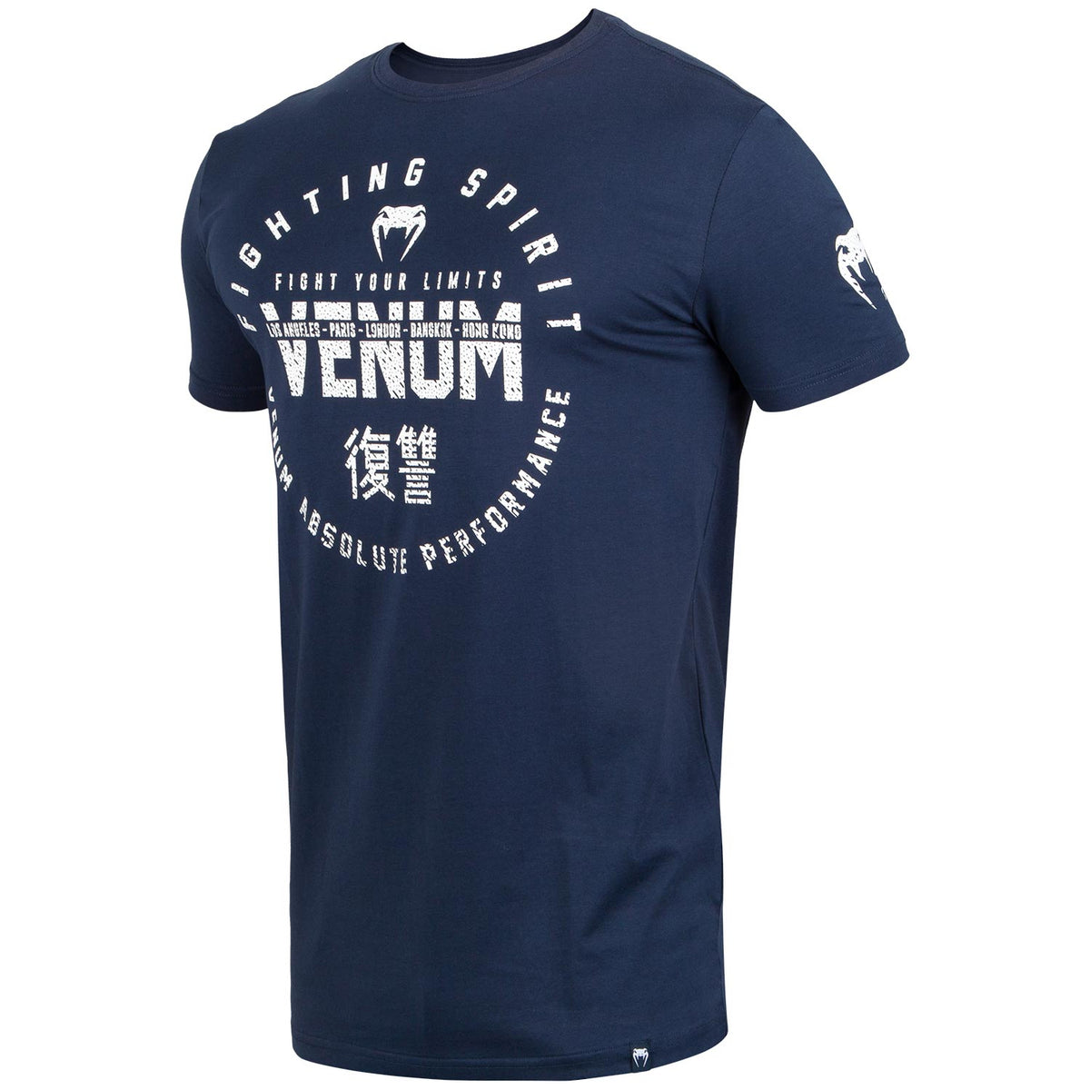 T-shirt Venum Signature Maniche corte - Blu Marino/Bianco