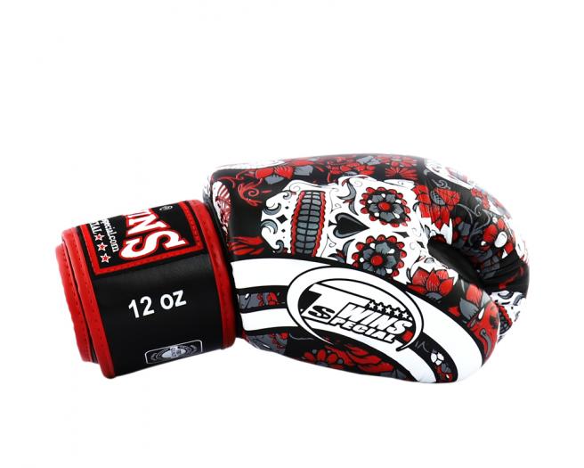 Twins Special Fantasy 4 Skull Guantes de Boxeo - Rojo